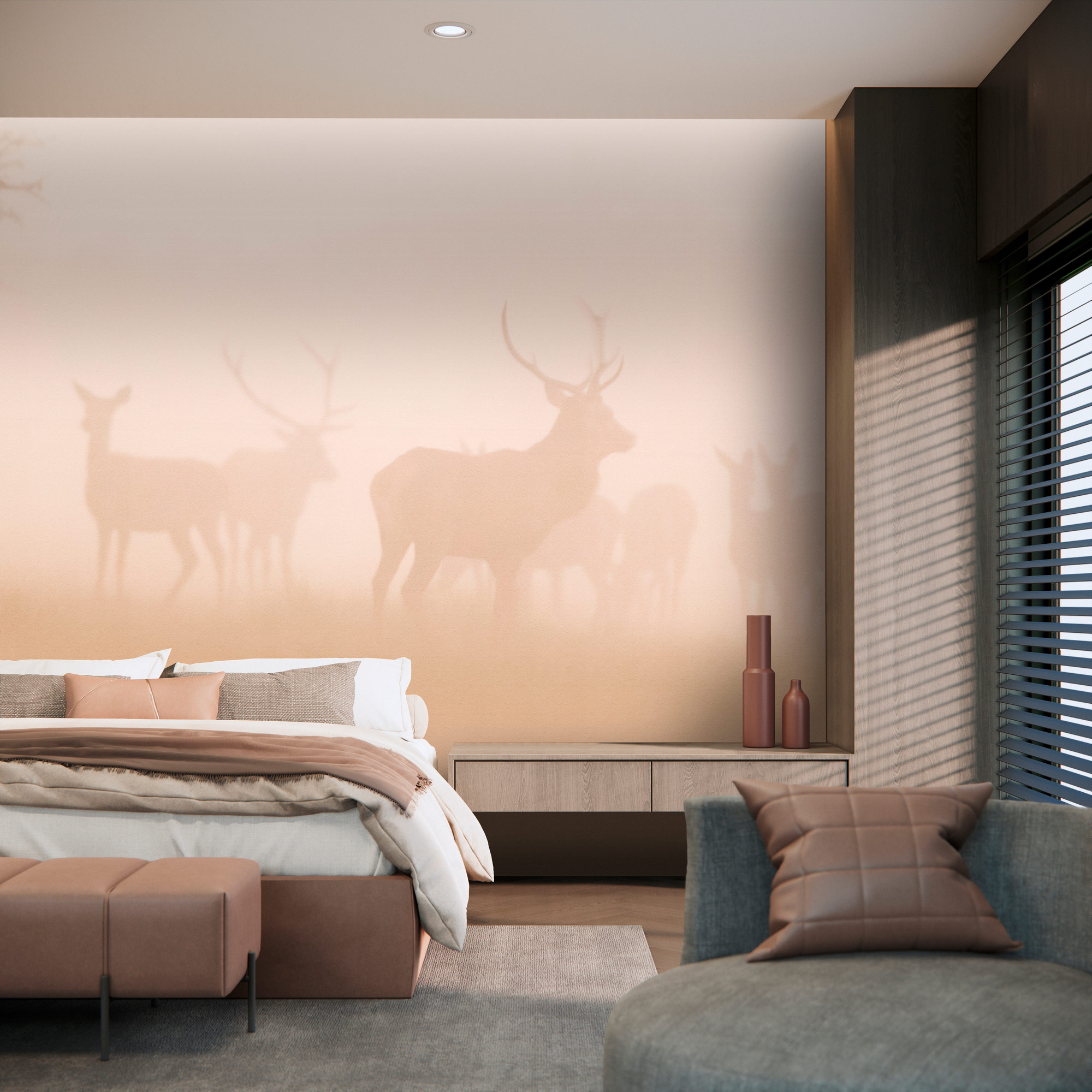 AS Fototapete Walls by Patel 5 Hirsche Oange DD134699