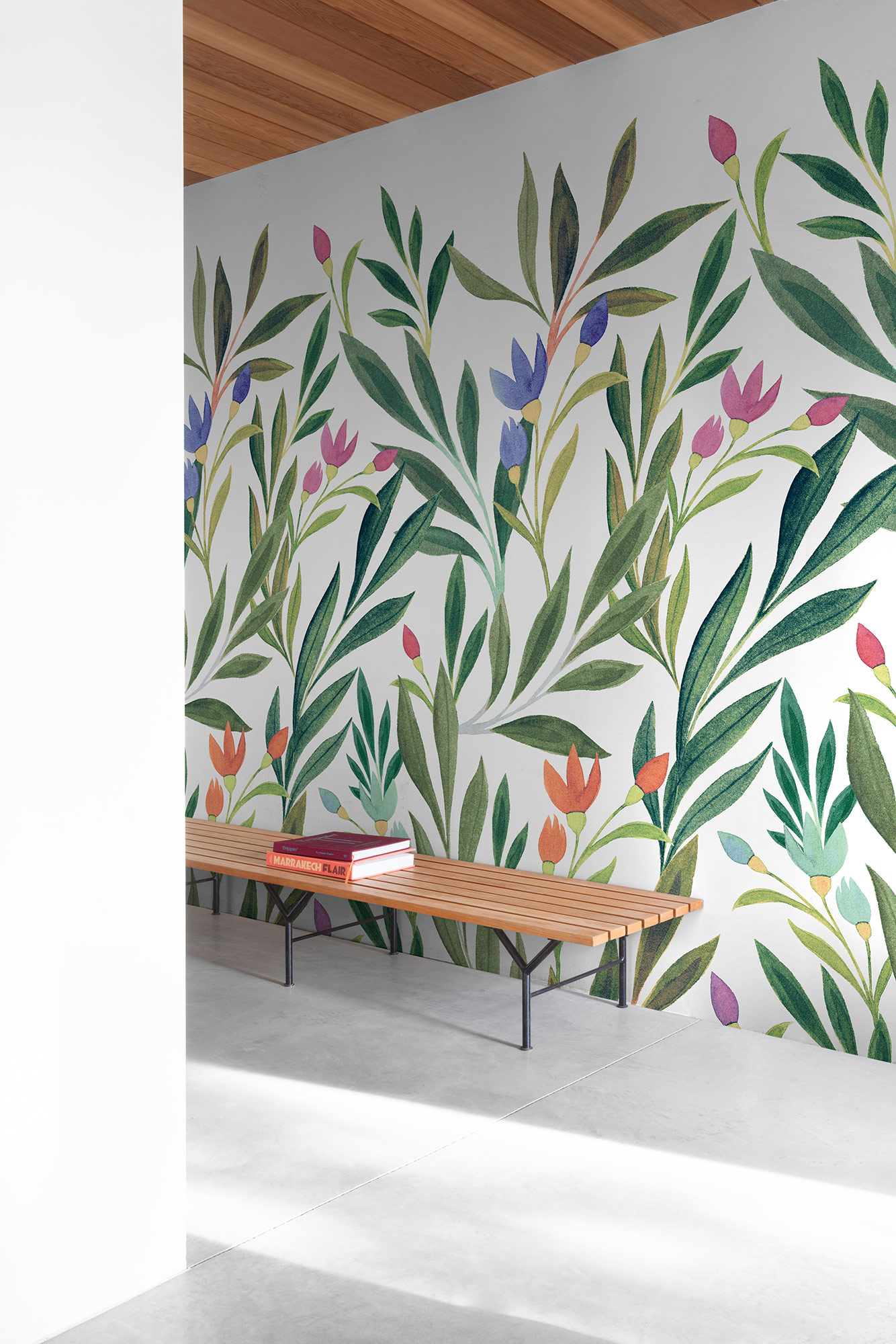 Grandeco Wandbild Eine Rolle ein Motiv 2 Blumen A72801