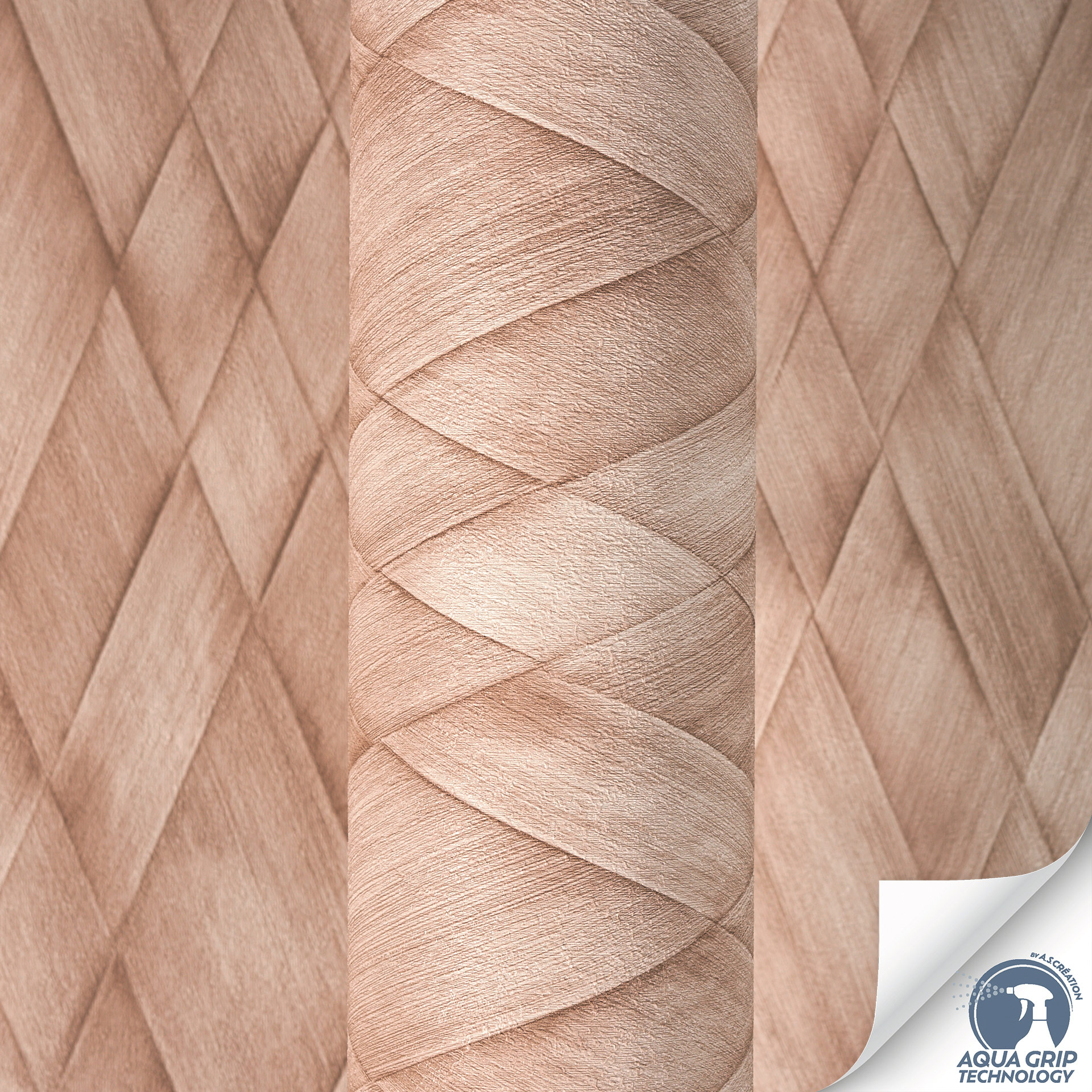 AS Vliestapete Cosiness Designdrop 2 3D-Optik Beige 793131