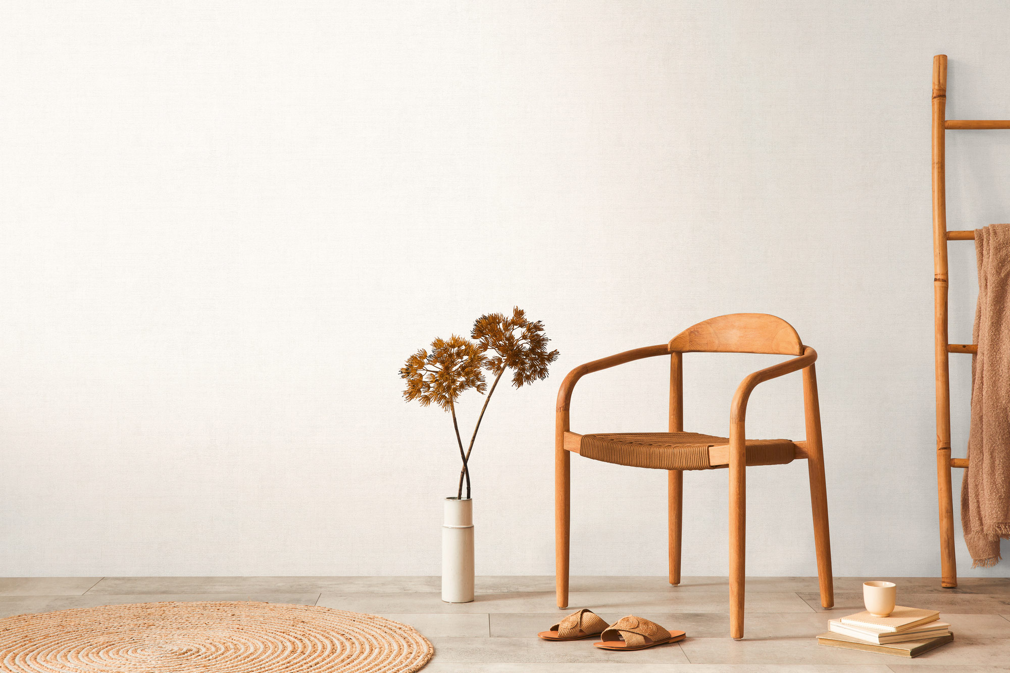 AS Vliestapete CosmoLiving Uni Weiß 791097