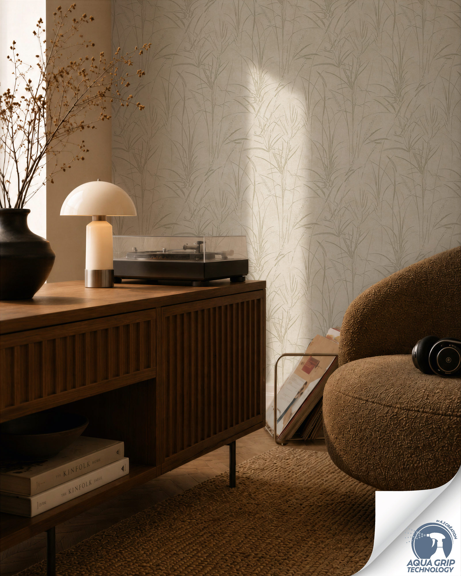 AS Vliestapete Cosiness Designdrop 2 Floral Creme 792821