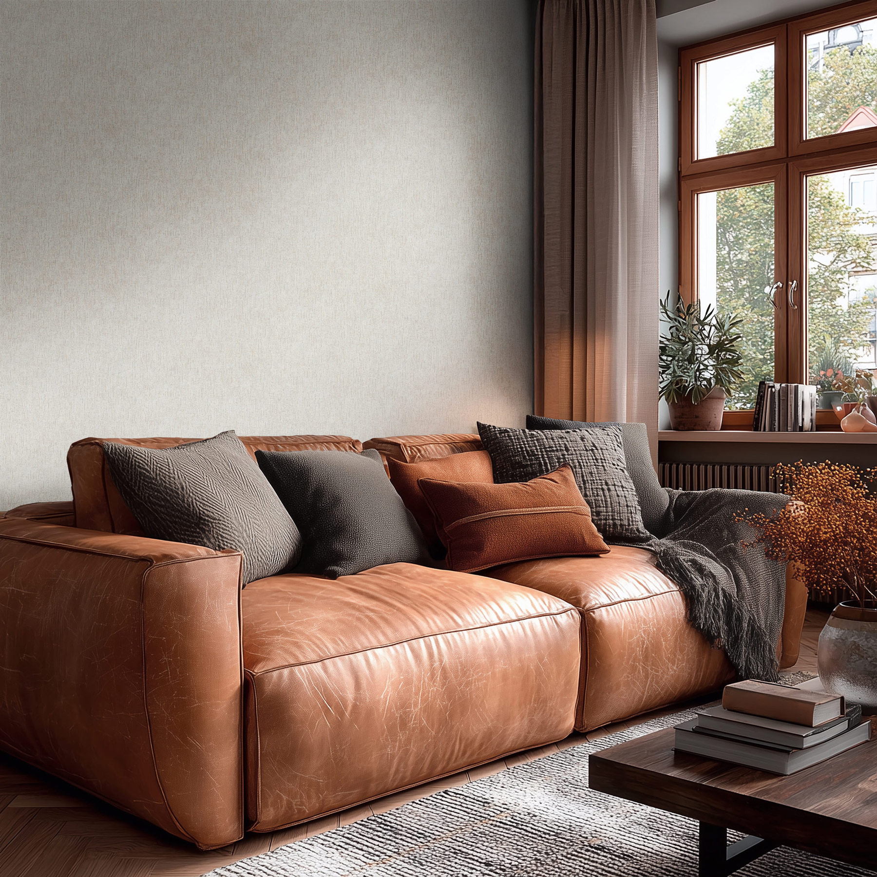 AS Vliestapete MS Vibes & Styles Unitapete Grau 792014