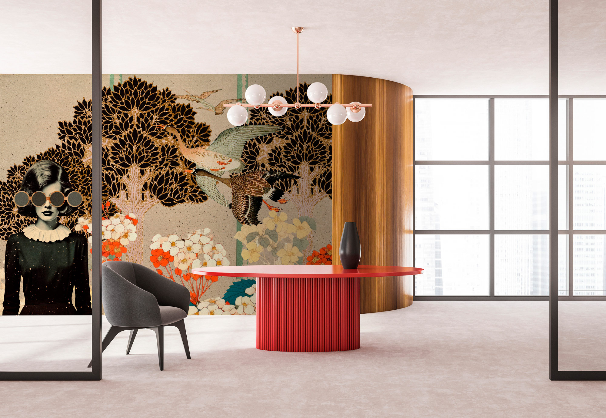 AS Fototapete Walls by Patel 5 Pflanzen Beige DD134381