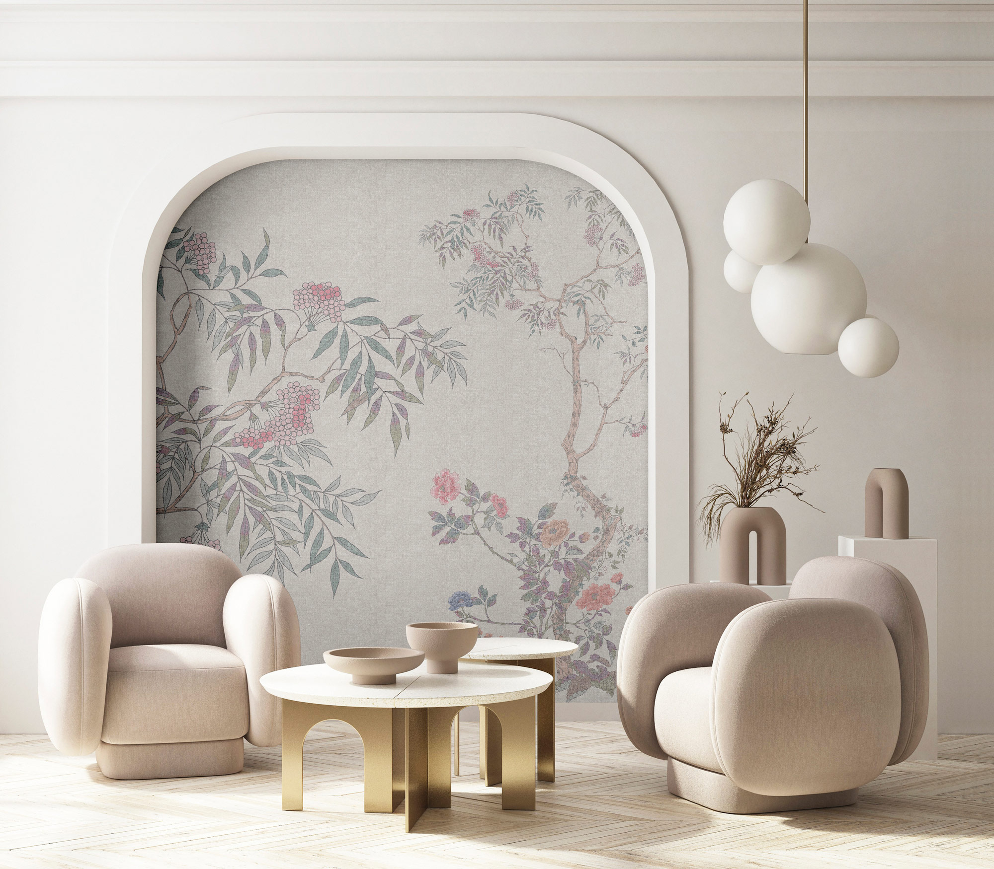 AS Fototapete Walls by Patel 5 Bäume Grau DD134777