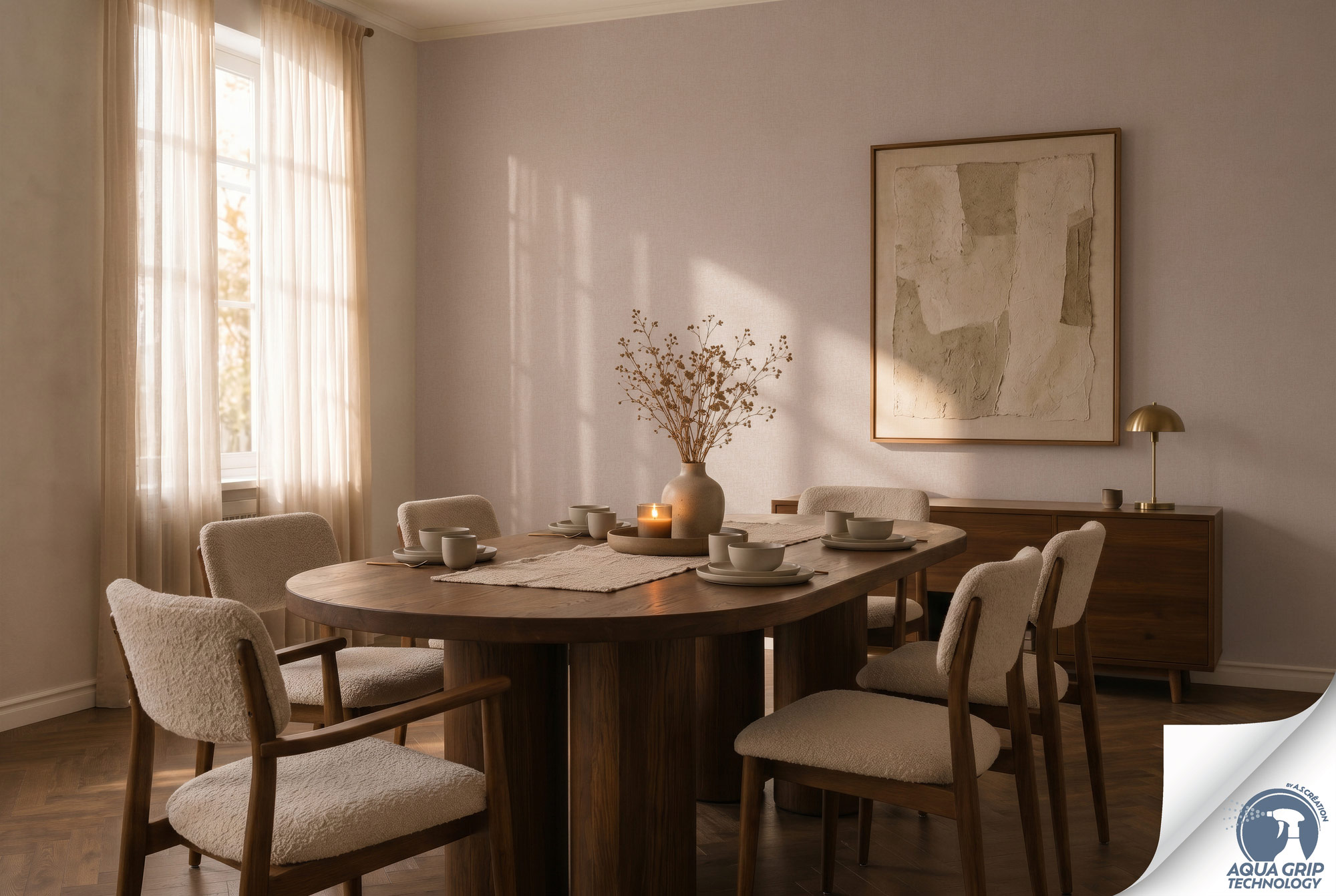 AS Vliestapete Cosiness Designdrop 2 Uni Altrosa 792421