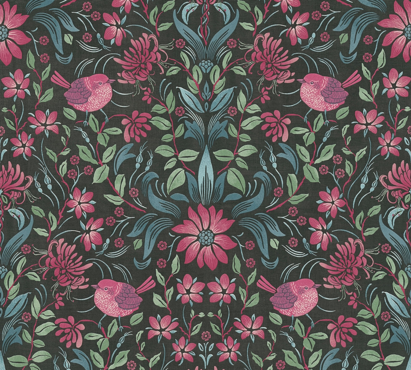 AS Vliestapete Maison Charme Floral schwarz 390751 AS Vliestapete Maison Charme Floral schwarz 390751