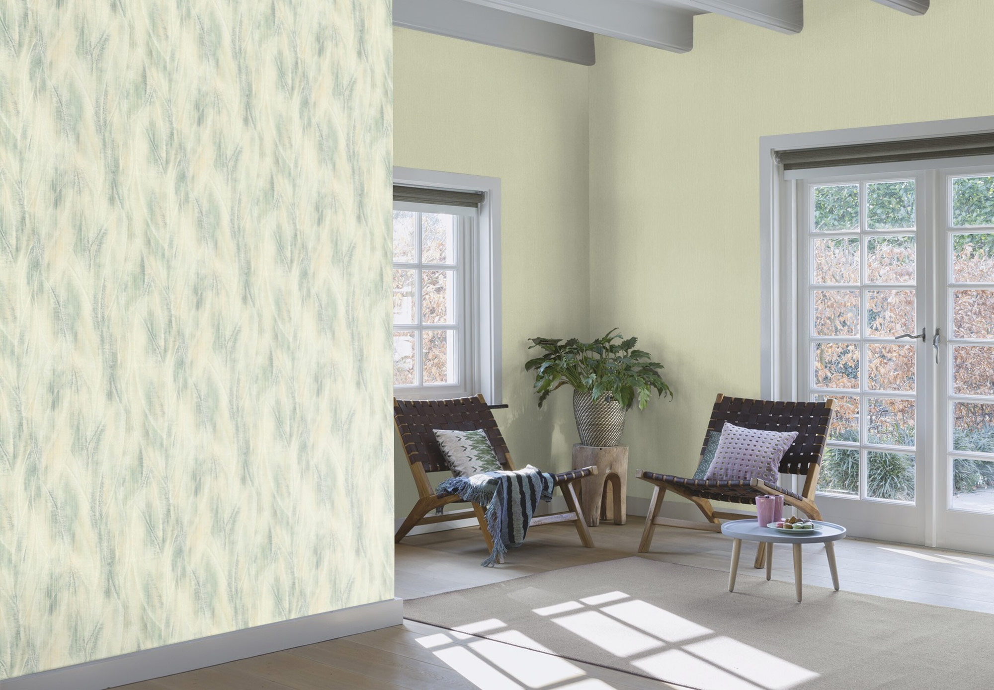 Rasch Vliestapete Country Charme Grün-Hellgrün 536829