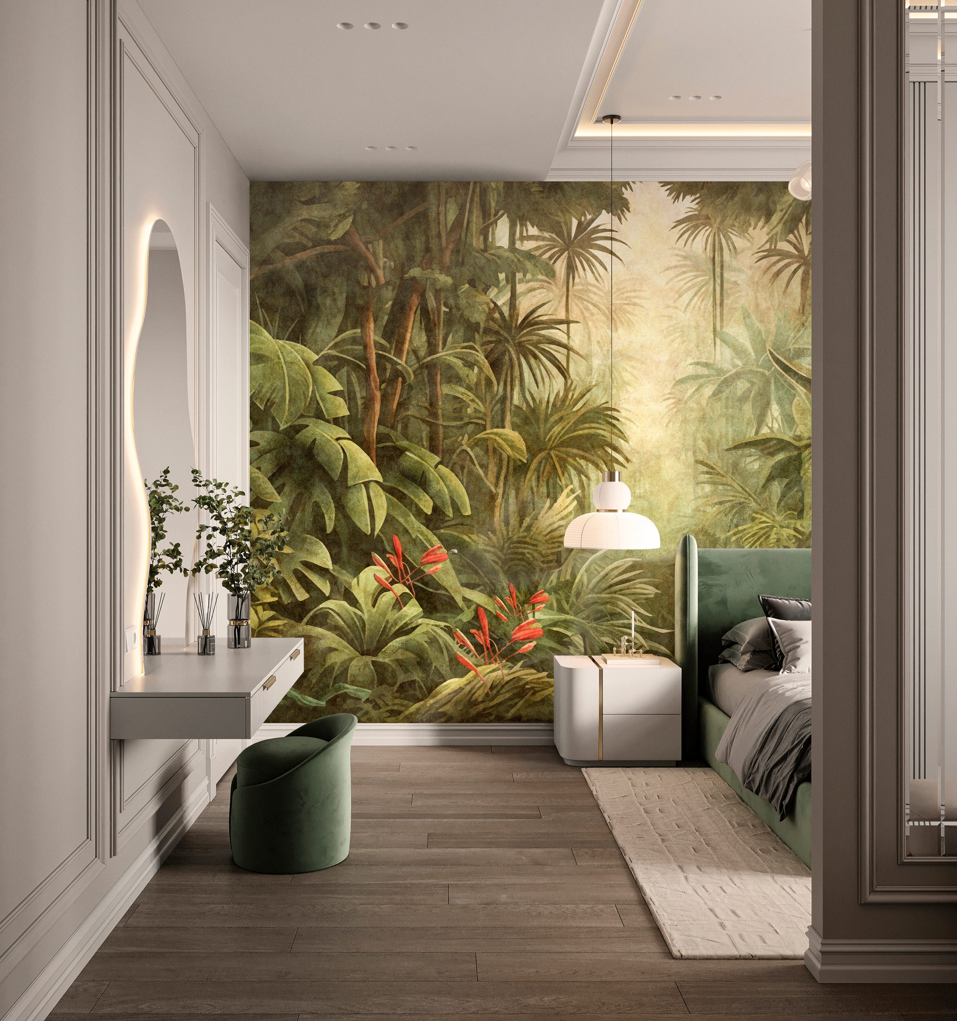 AS Fototapete Walls by Patel 5 Dschungel Grün DD134249