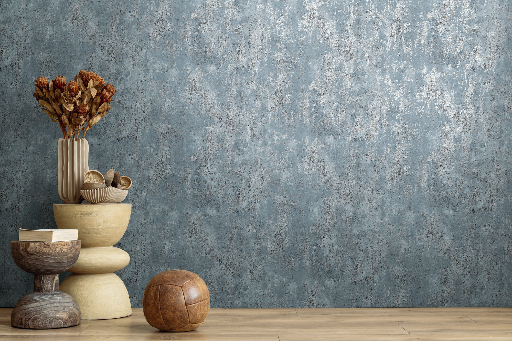 AS Vliestapete MS Hot Spots Struktur Blau 786294