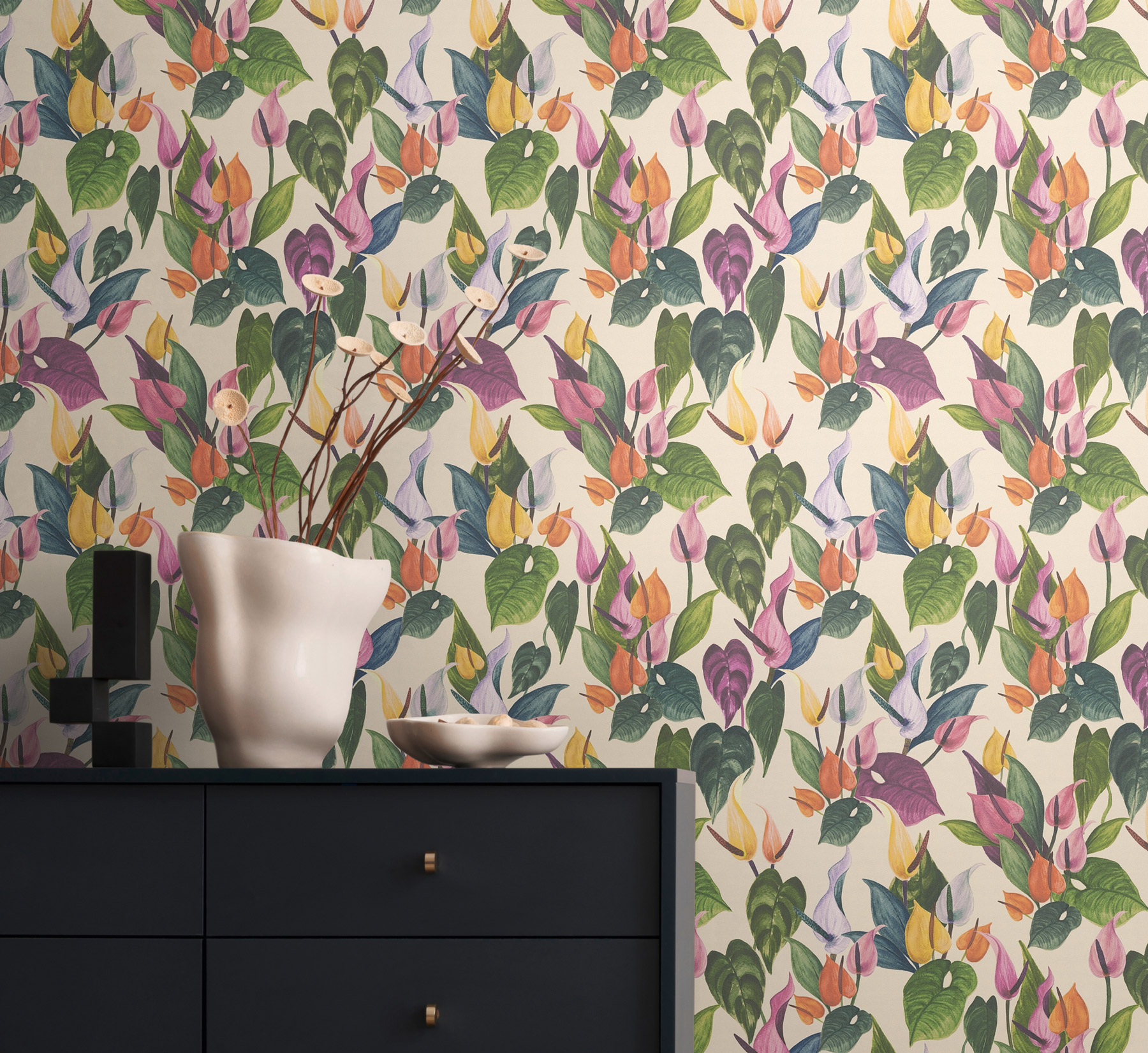 AS Vliestapete Anna d'Andrea Floral Bunt 782101