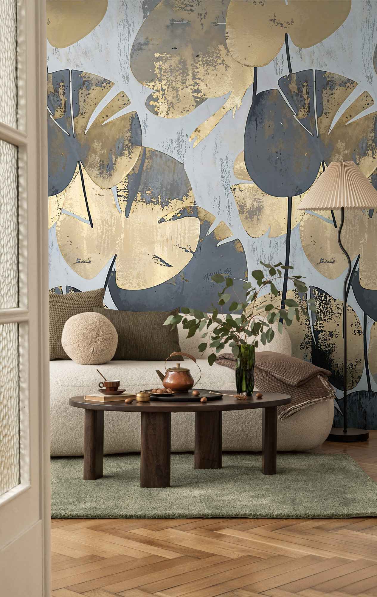 AS Fototapete The Wall 4 Blätter Beige 792296