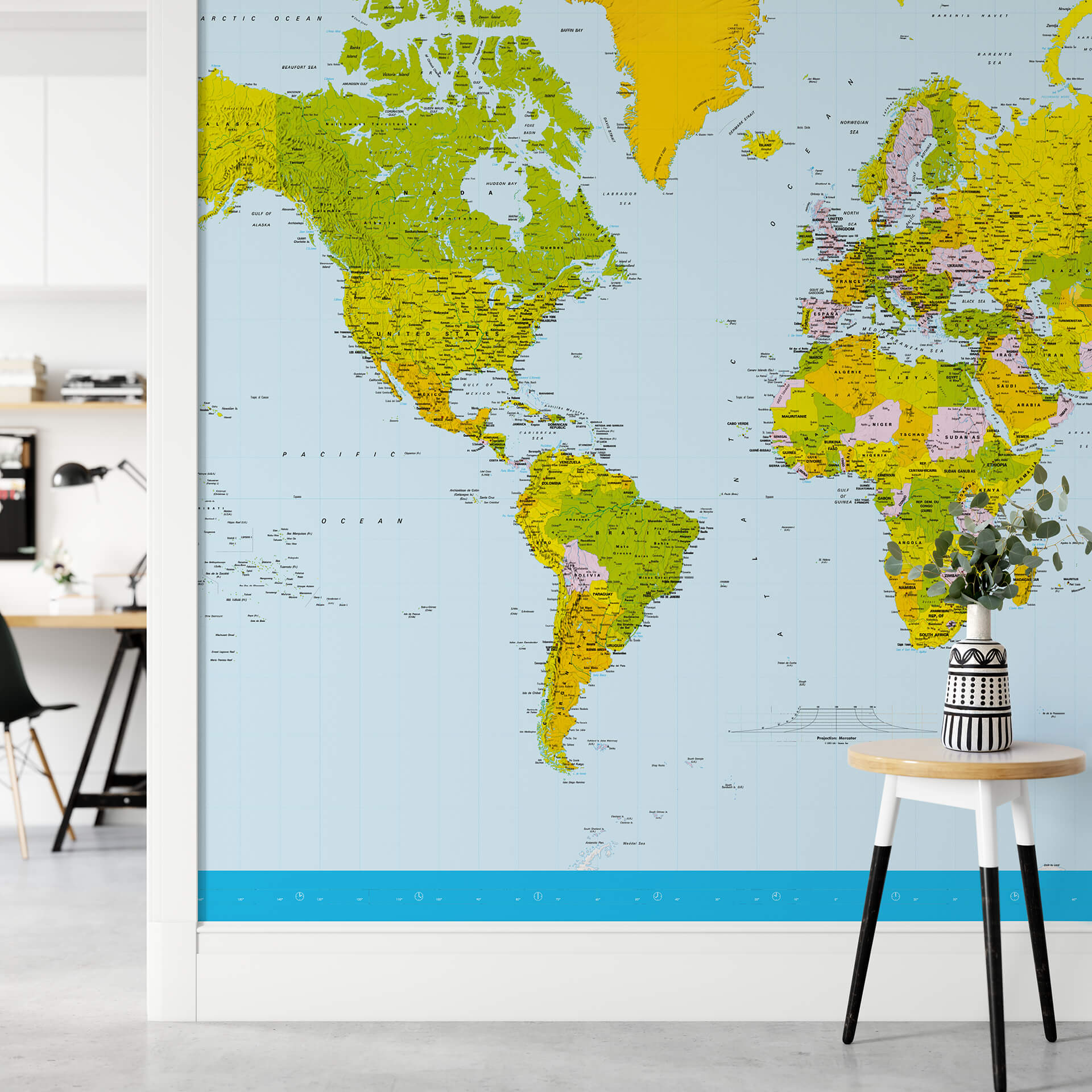 AS Fototapete Designwalls 2.0 World Map Weltkarte DD118885