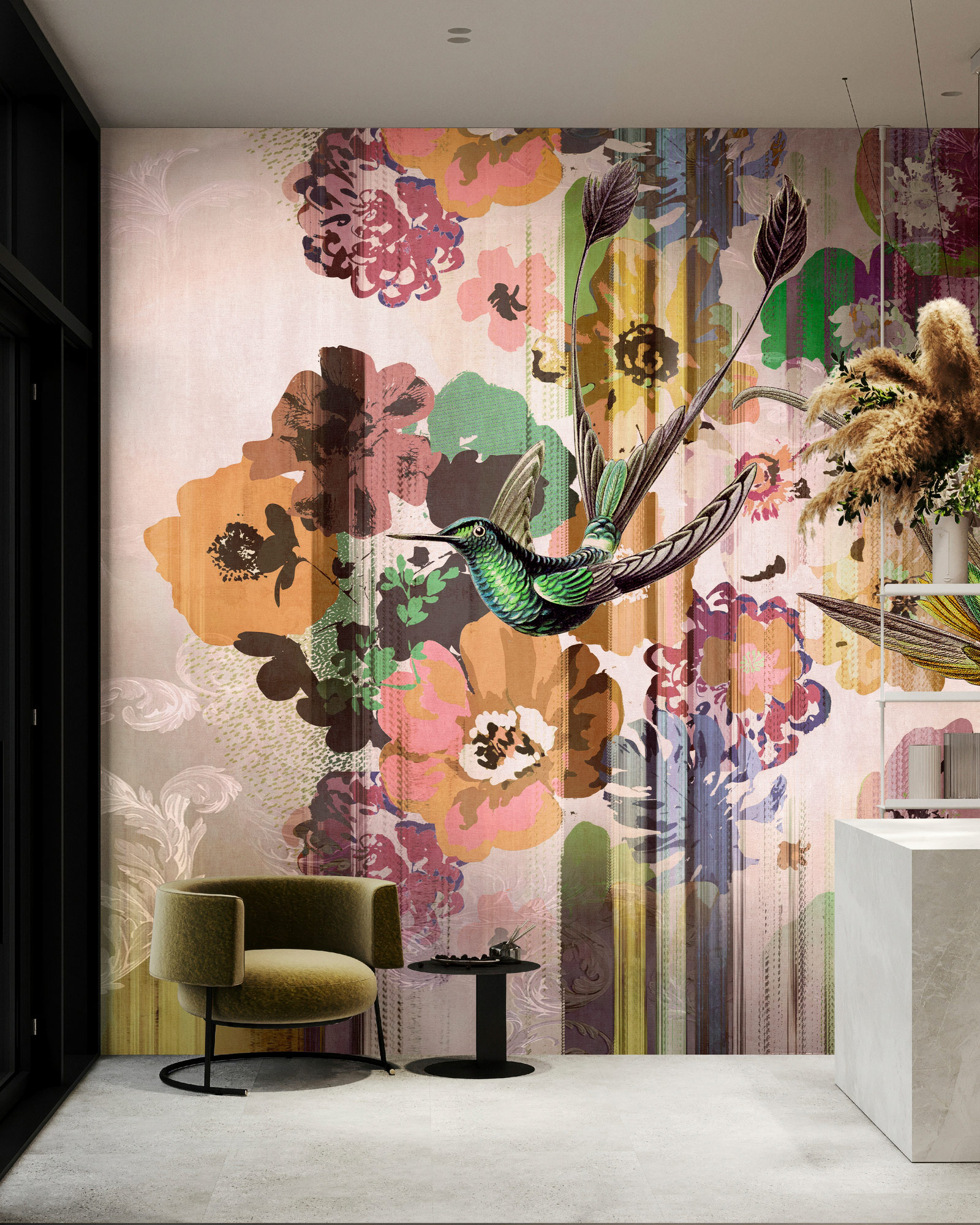 AS Fototapete Walls by Patel 5 Kolibris Rosa DD134891