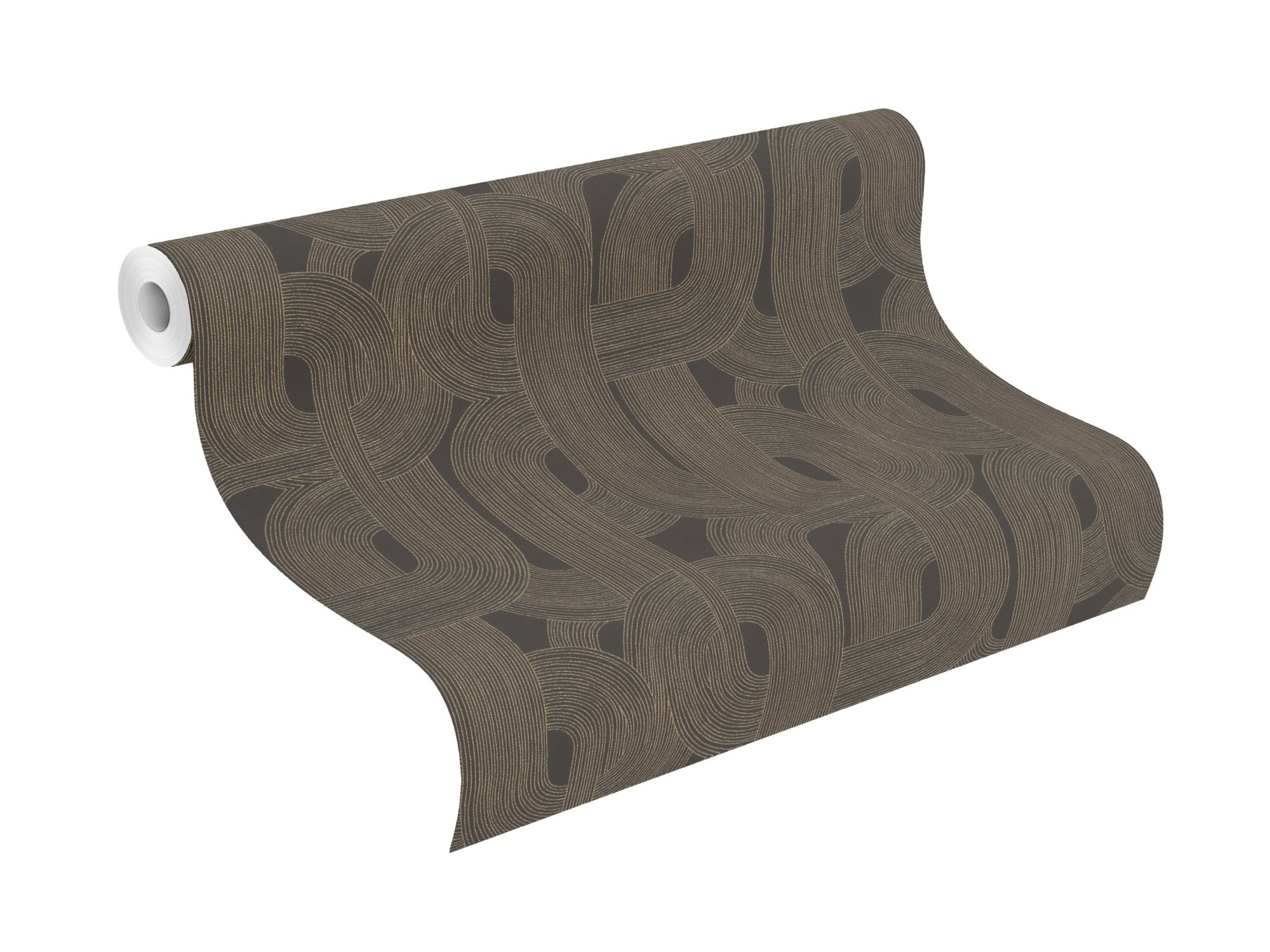 Rasch Vliestapete Symphony Schwarz-Mattschwarz 868104