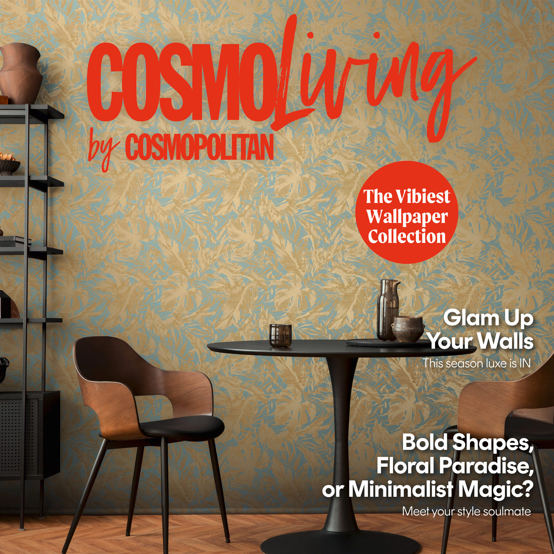 AS Vliestapete CosmoLiving Dschungel Blau 790632