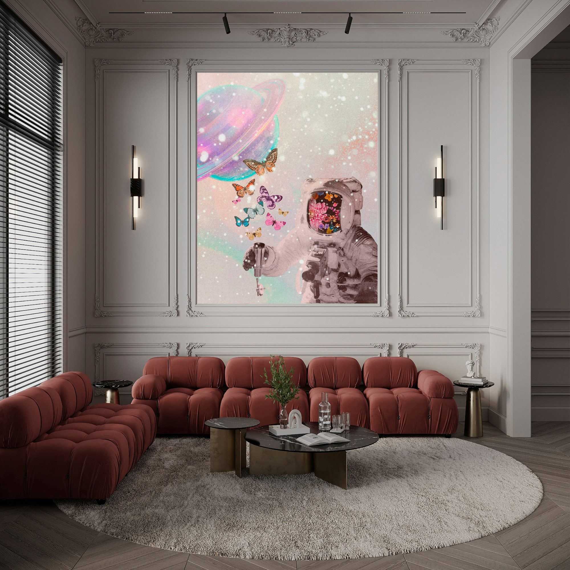 AS Fototapete Walls by Patel 5 Weltraum Rosa DD134411