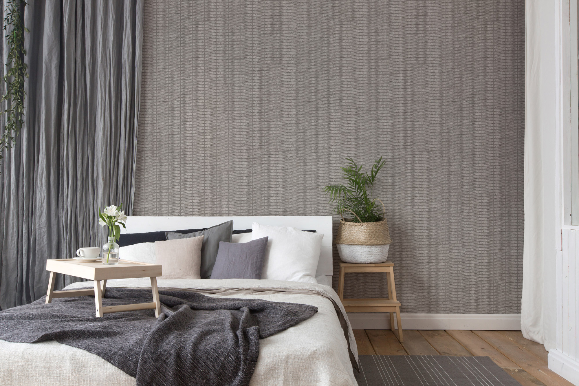 AS Vliestapete #Hygge Strukturtapete Grau 385976