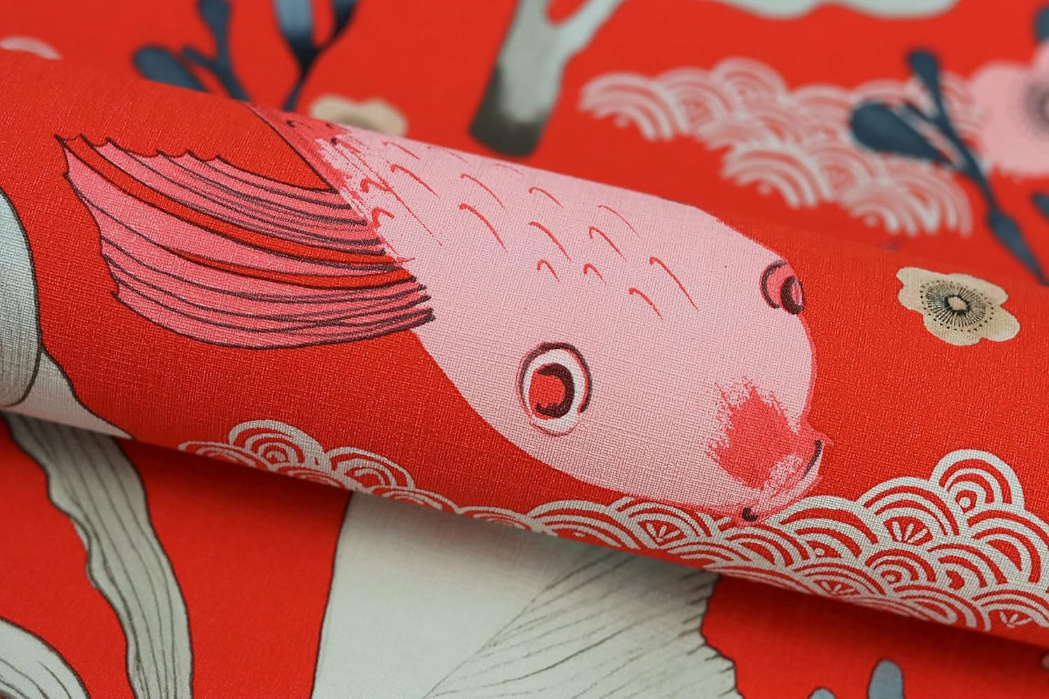 Rasch Vliestapete Amazing Koi rot Fische 539844