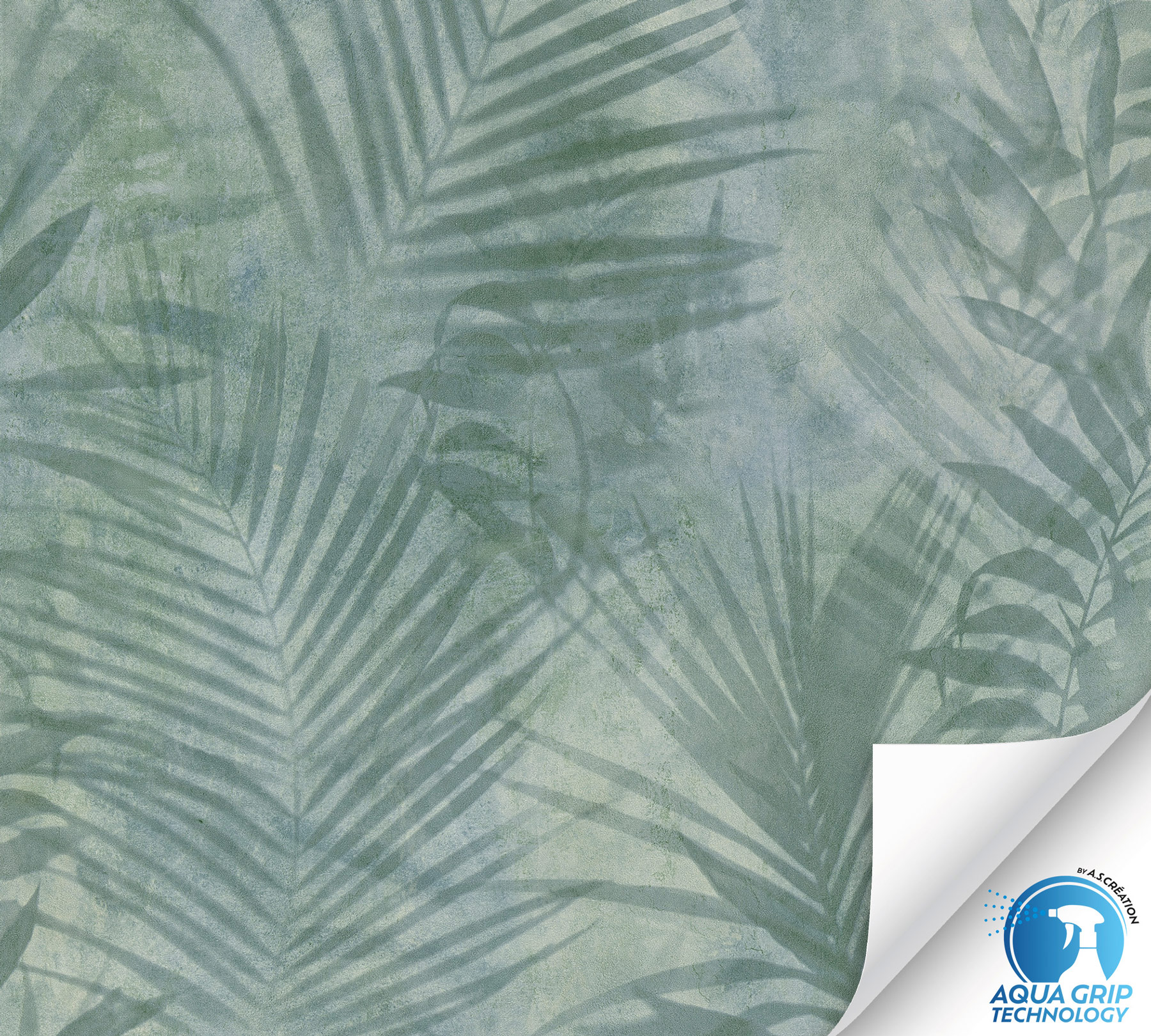 AS Vliestapete WOW Designdrop Palmentapete Grün 784521