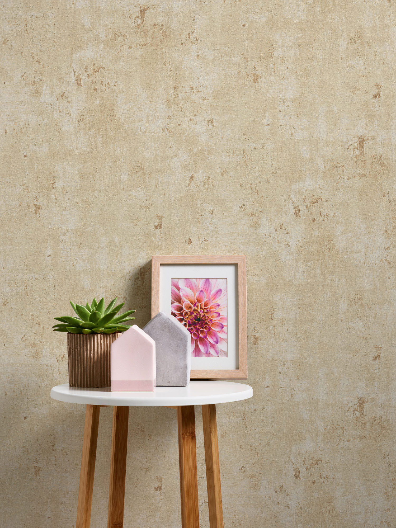 Livingwalls Vliestapete Stories of Life Putzoptik Beige 3967