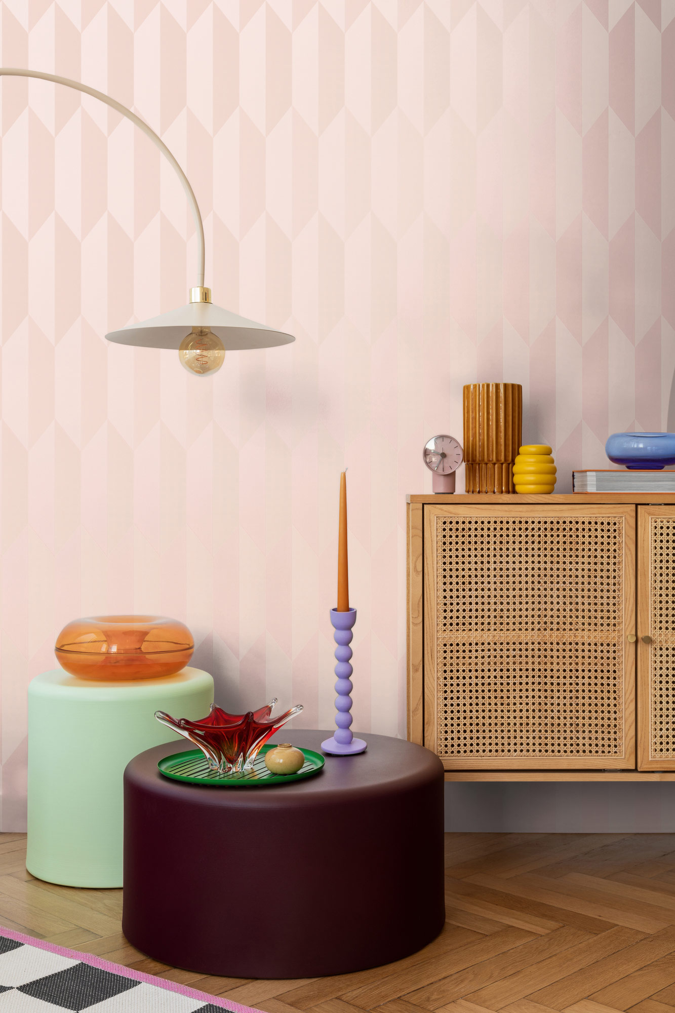 AS Vliestapete CosmoLiving 3D Rosa 790862