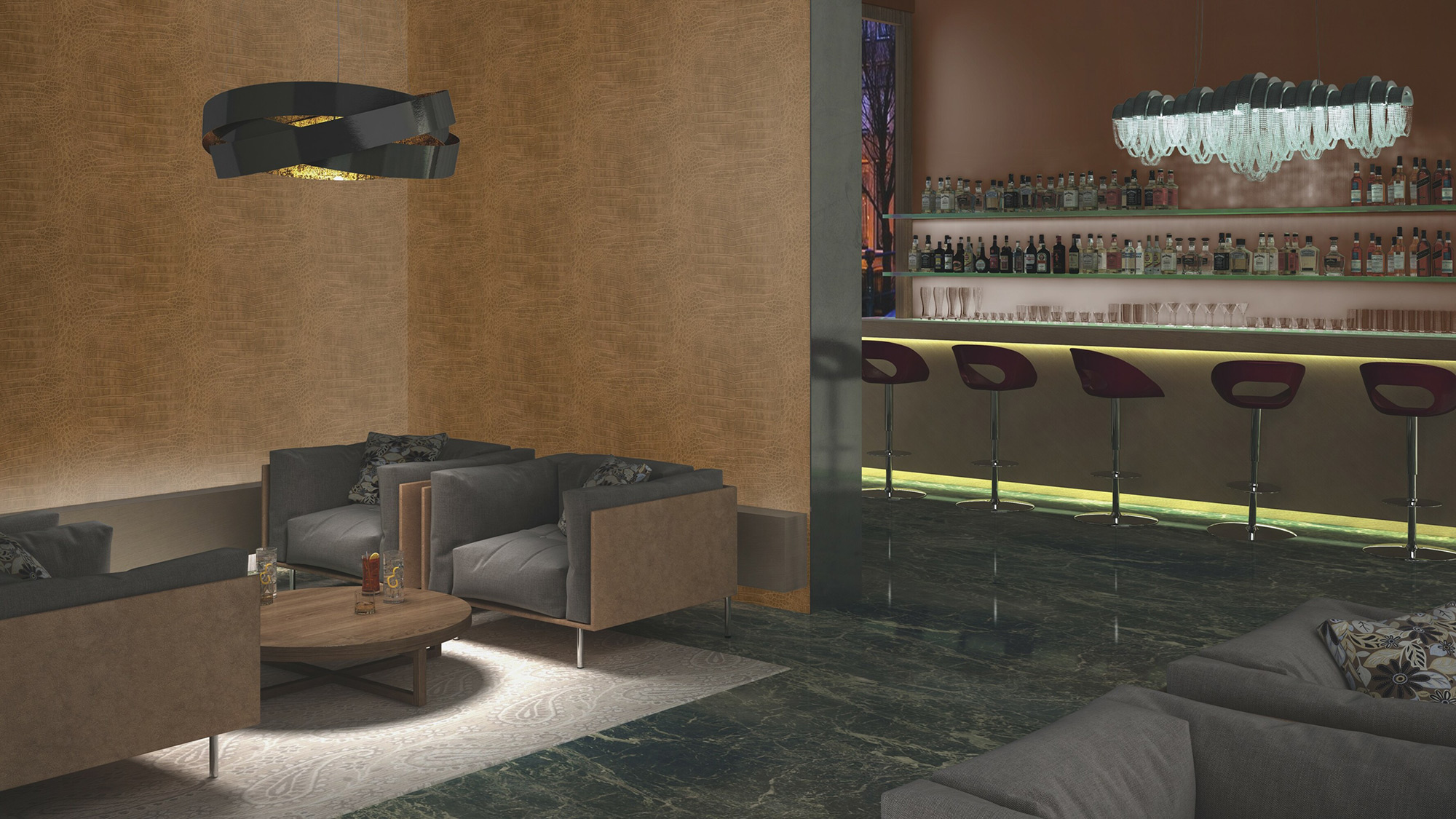 Rasch Vliestapete African Queen 3 Krokodilleder 751314