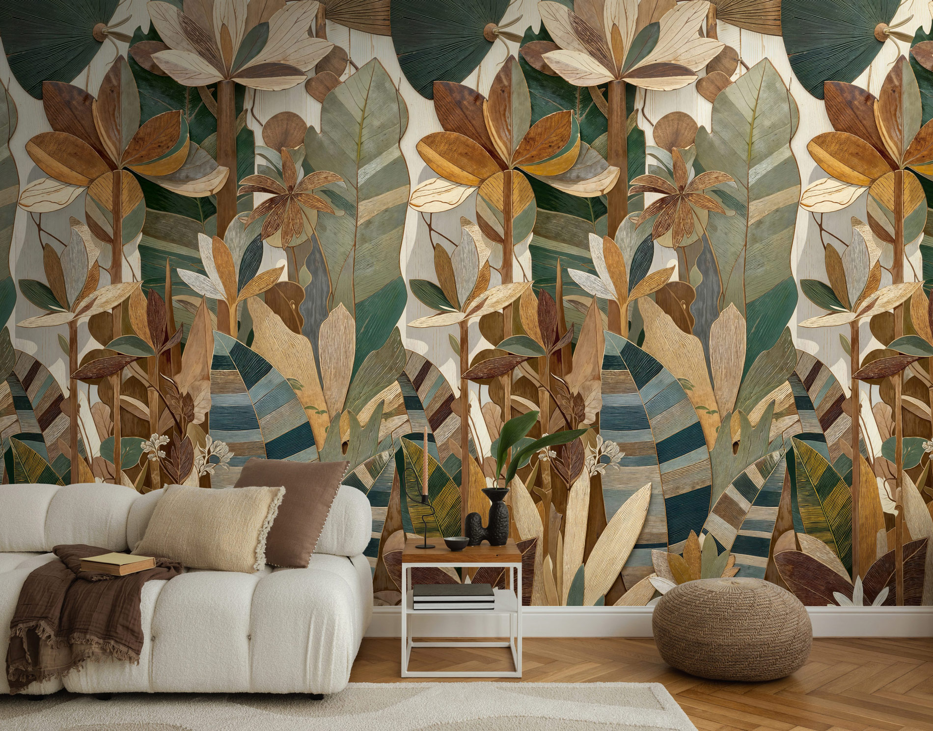 AS Fototapete The Wall 4 Tropisch Braun 792248
