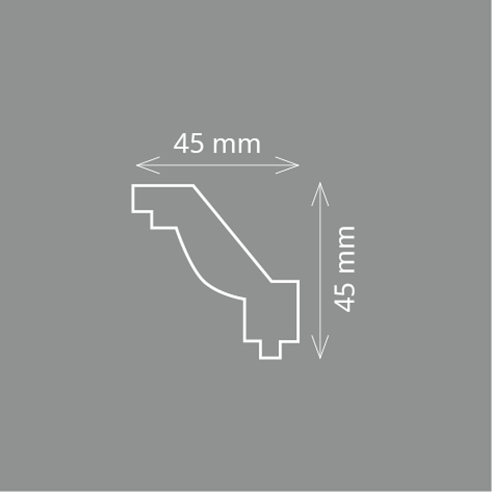 Homestar Stuckleiste Styropor Zierleiste  JO | weiss