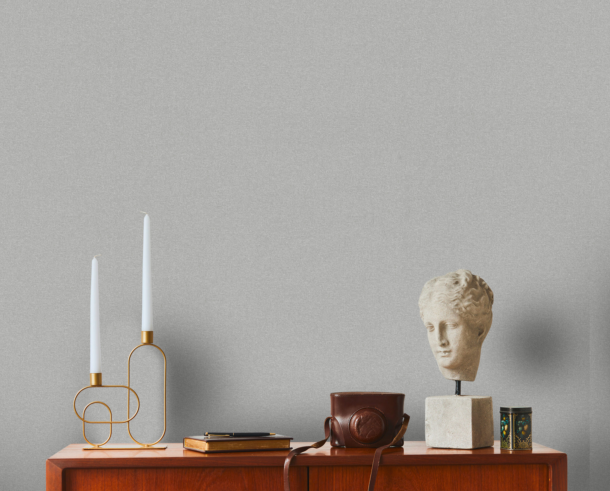 AS Vliestapete MS Travel Styles Uni Grau 392166