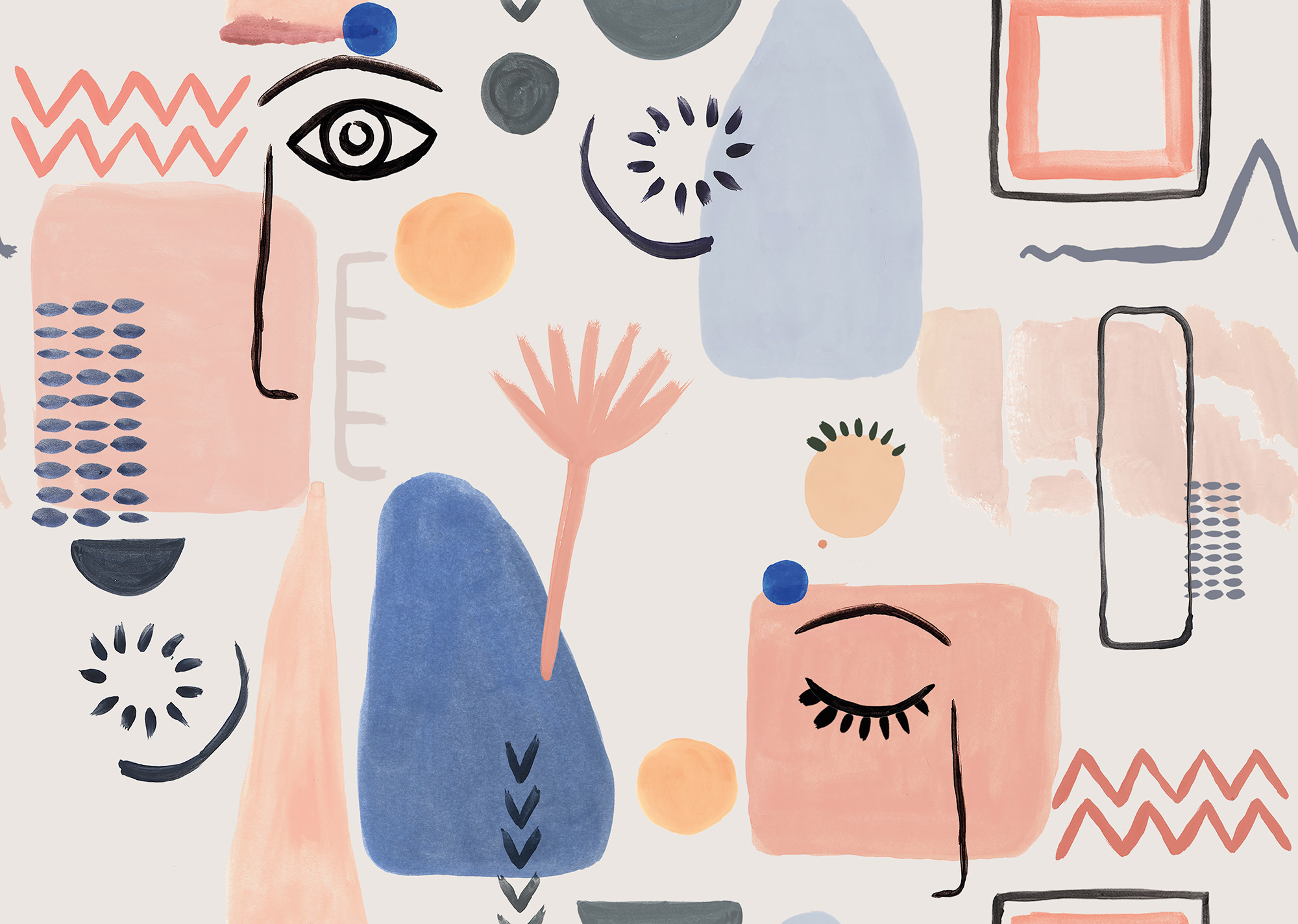 Grandeco Kinderzimmer Wandbild Daydreamers RB249