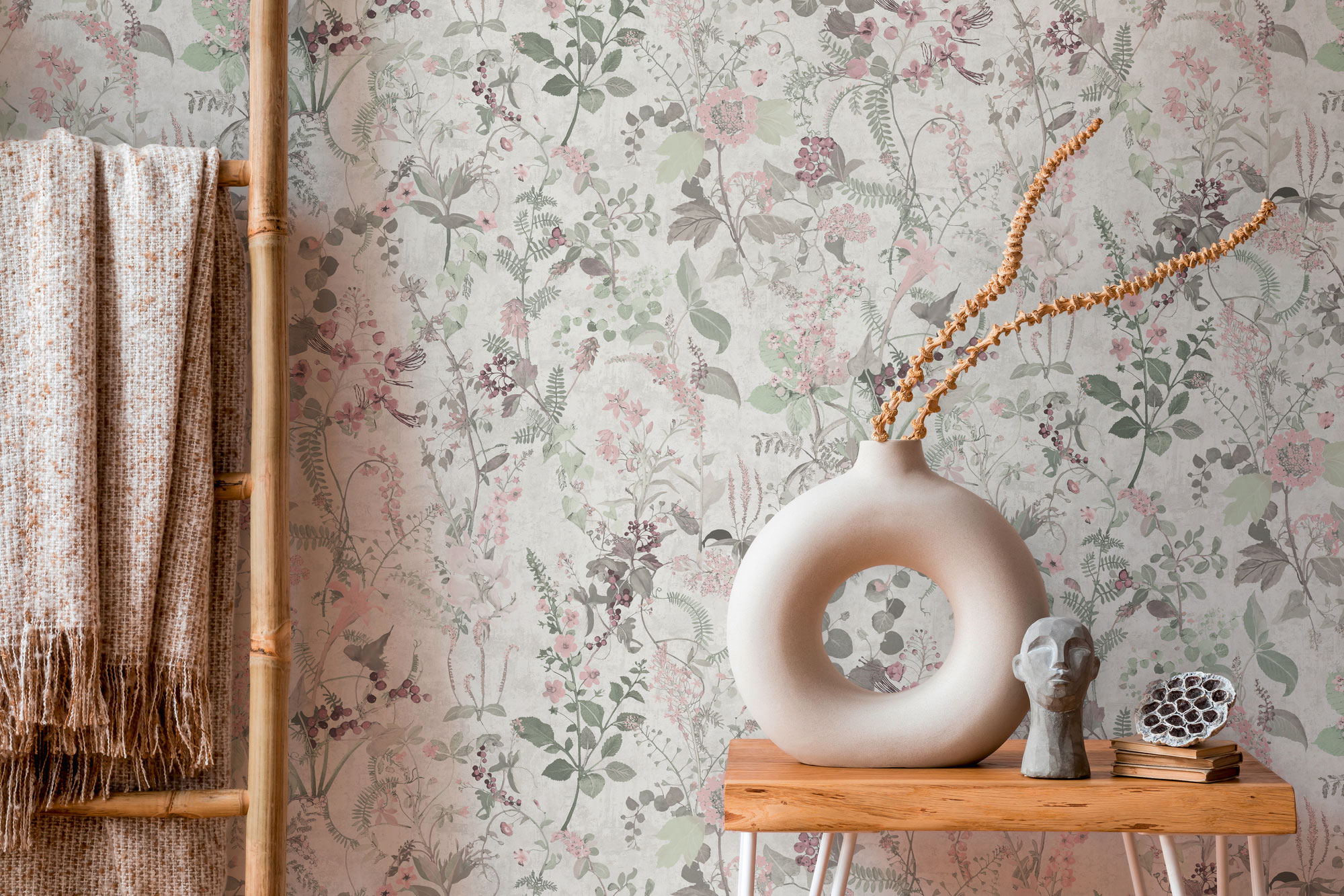 AS Vliestapete The BOS weiß Blumentapete 388251