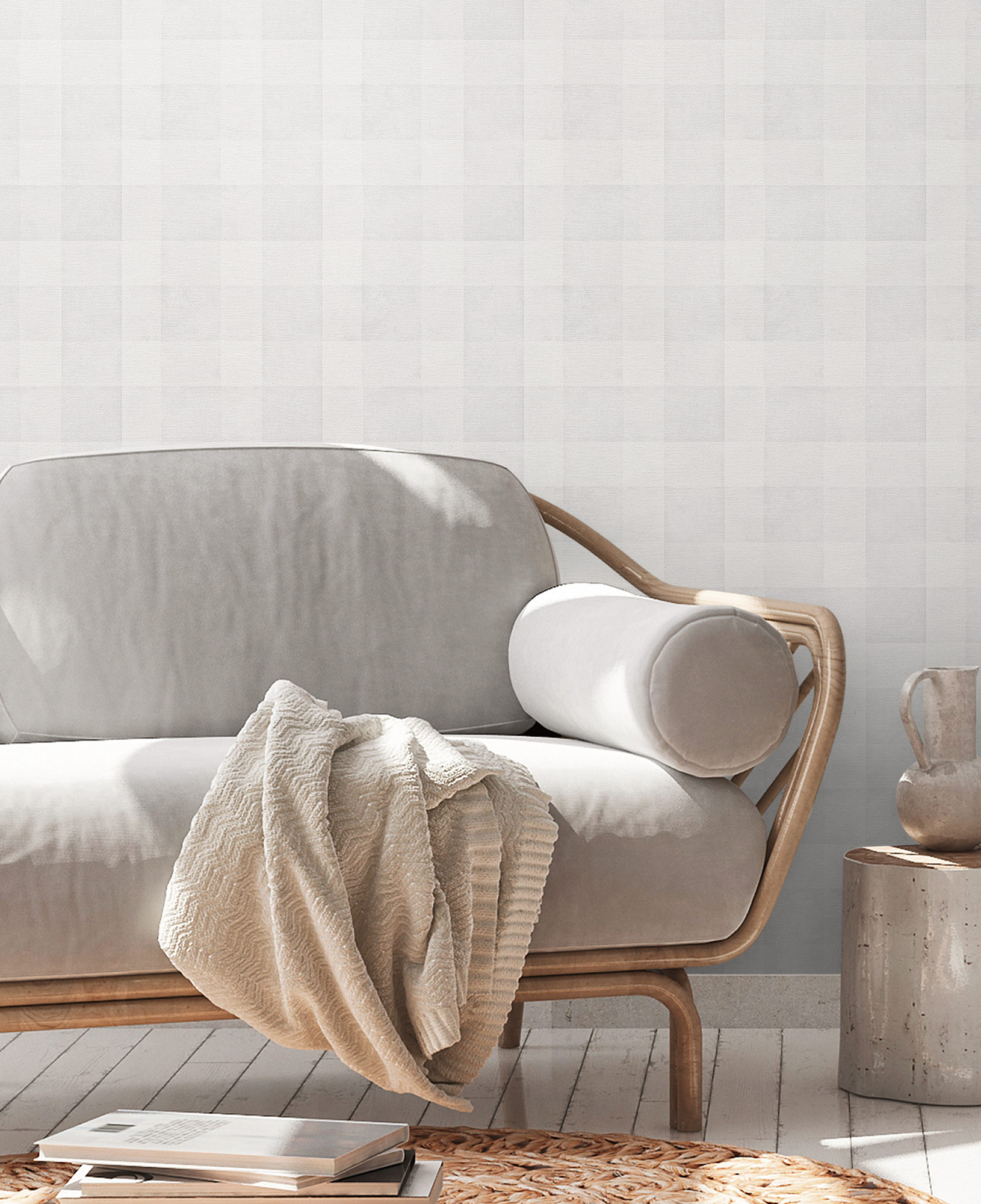 AS Vliestapete Deco Satintapete Tapete Kariert 386644