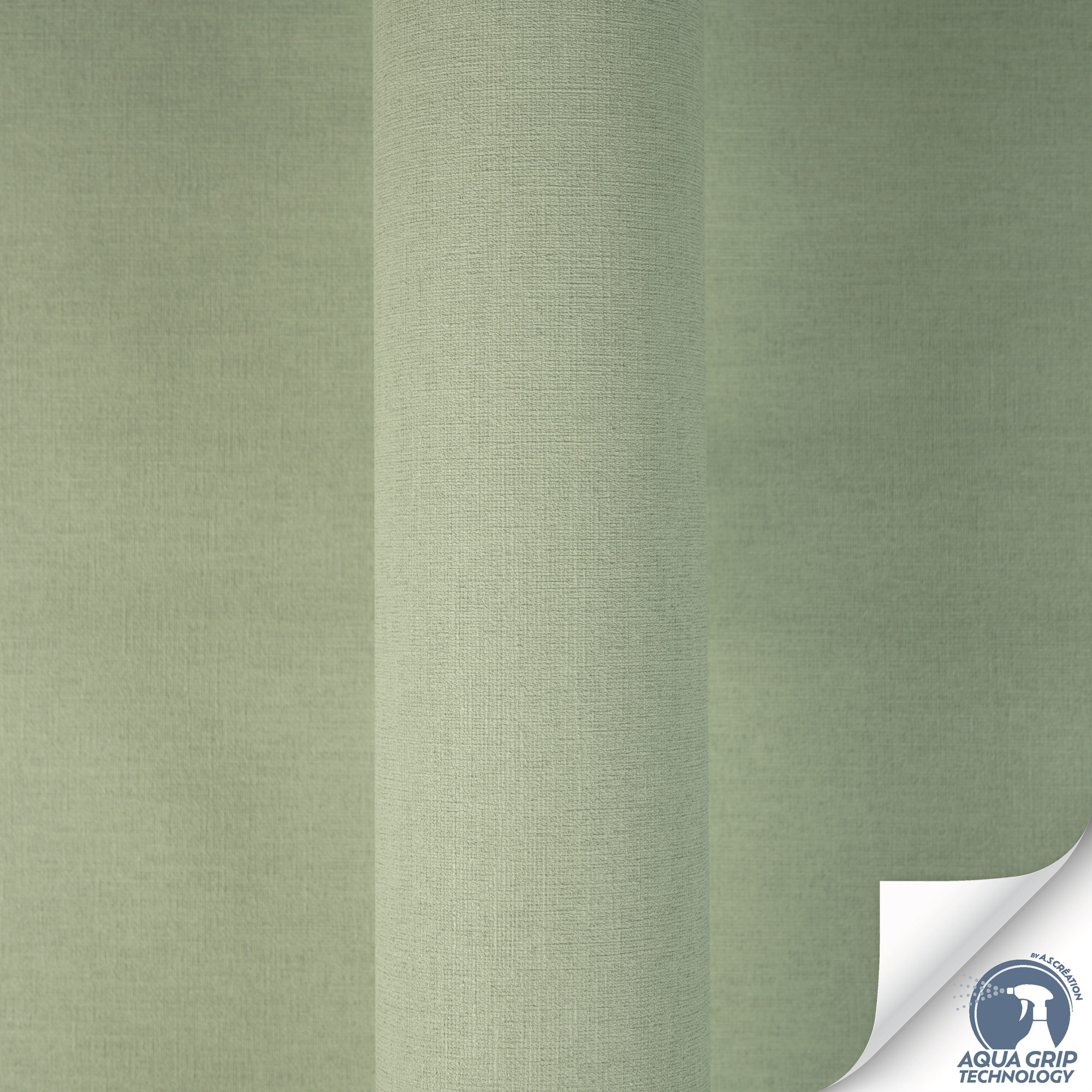 AS Vliestapete Cosiness Designdrop 2 Unitapete Grün 792431