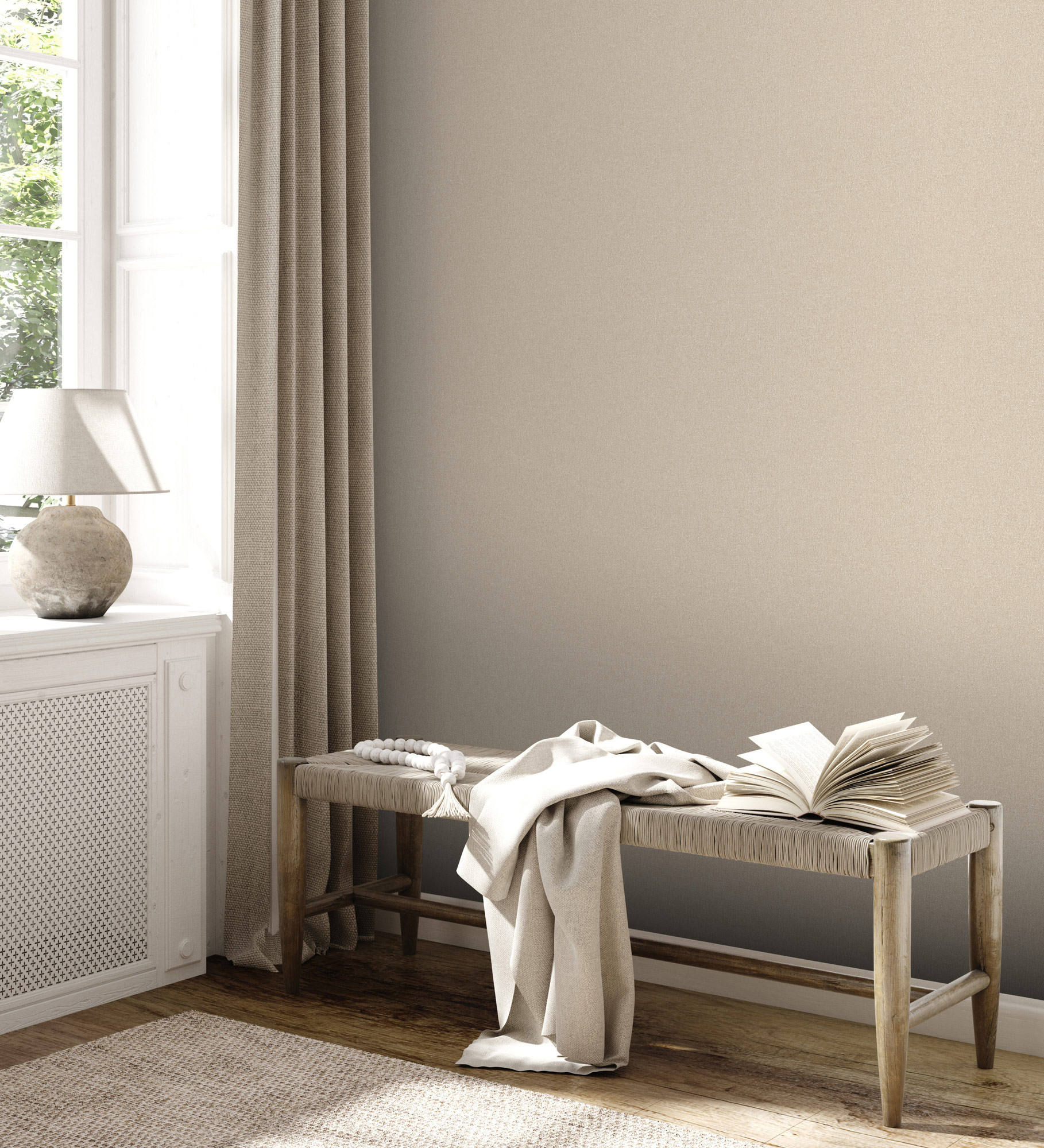 AS Vliestapete Terra Uni beige 389252
