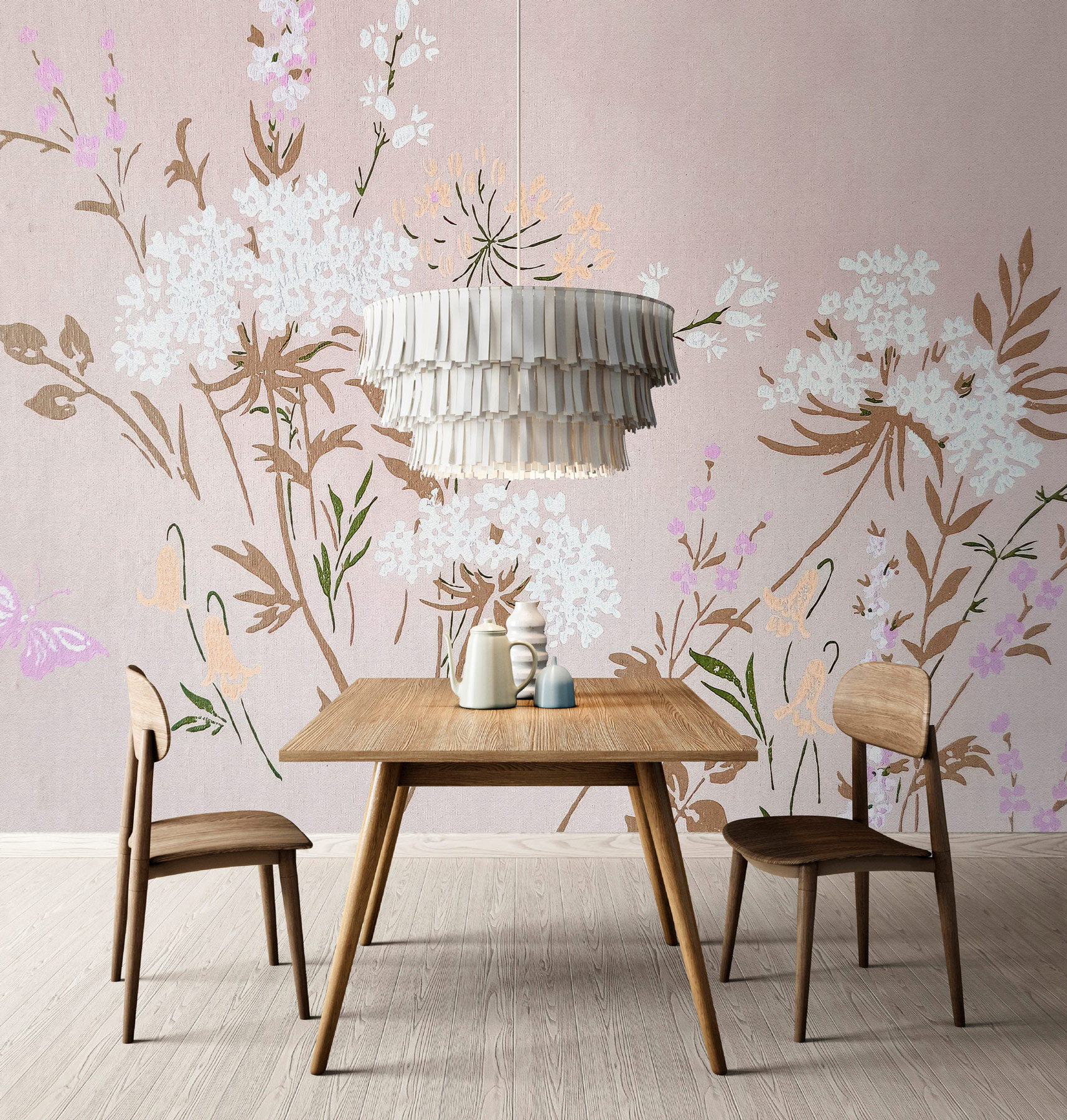 AS Fototapete Walls by Patel 5 Blumen Rosa DD134753