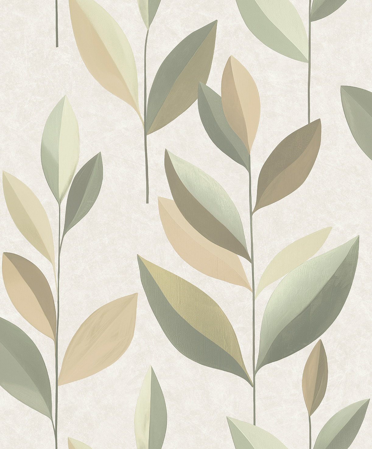 Decoprint Vliestapete Serenity Glatte Blätter SY27552