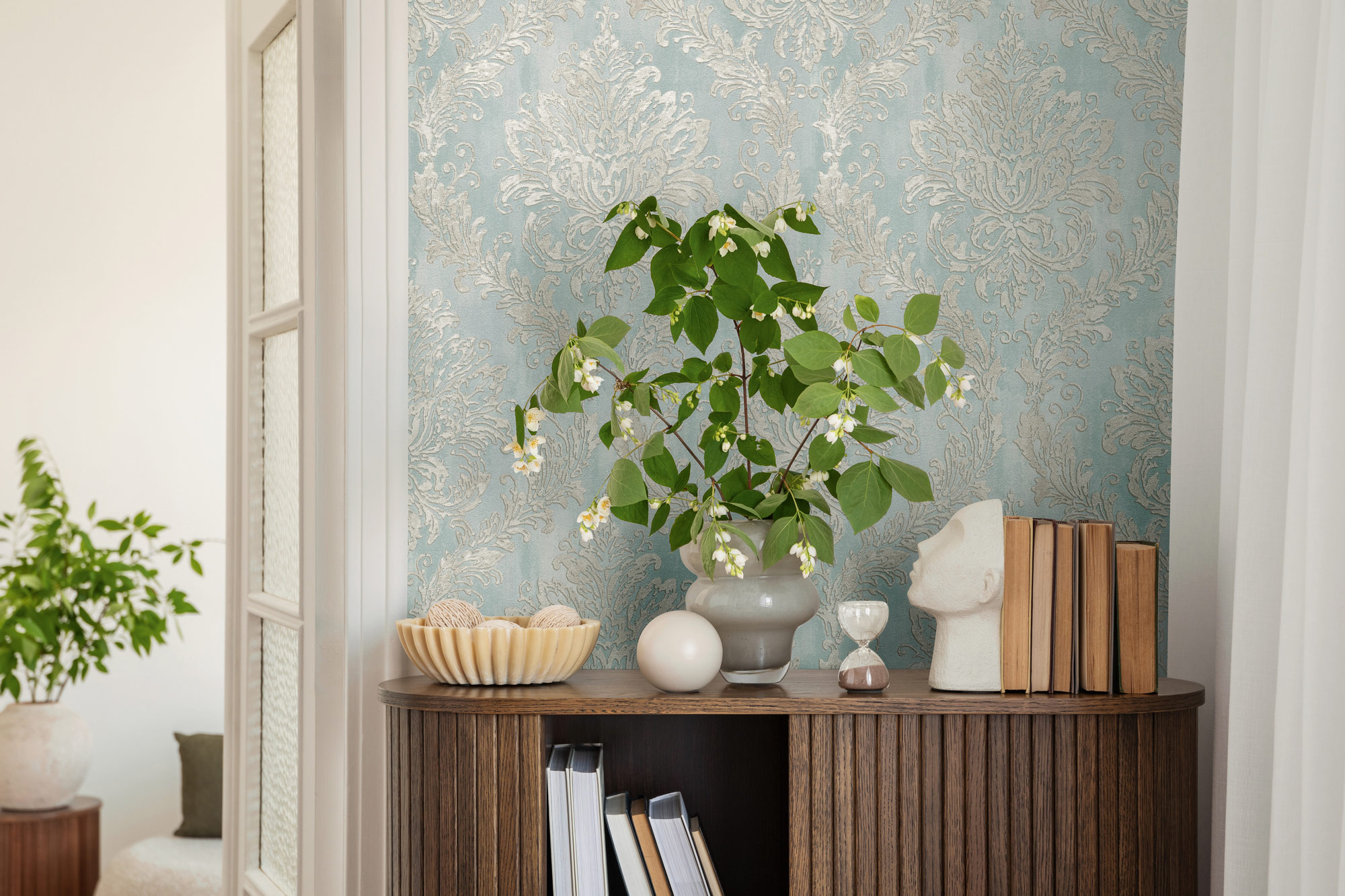 AS Vliestapete History of Art 2 Ornament Blau 790493