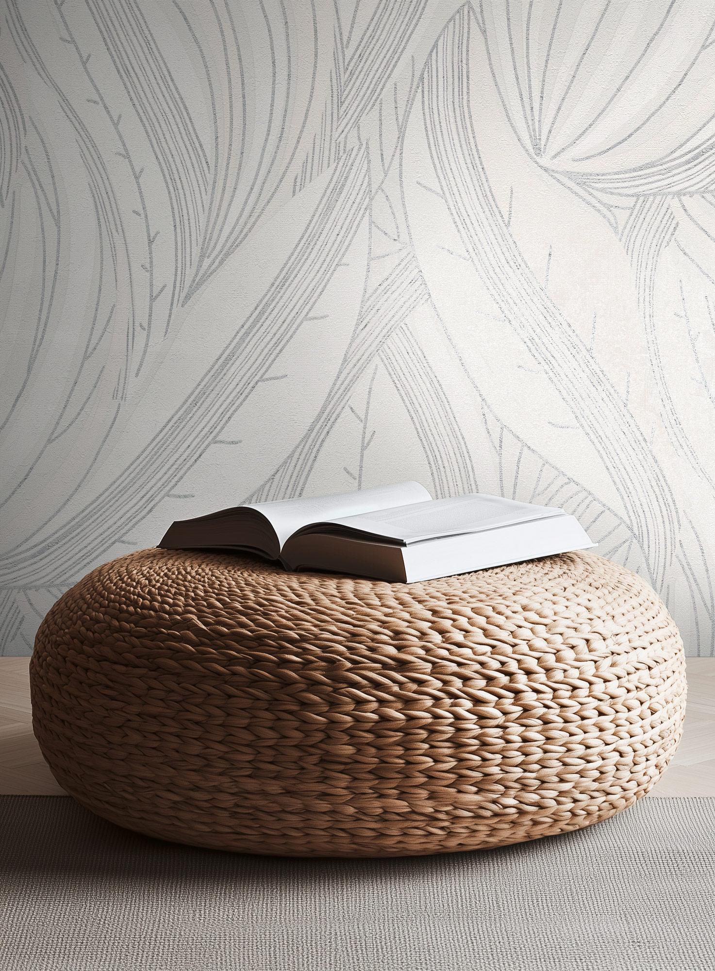 AS Vliestapete MS Hot Spots Floral Weiß 786555