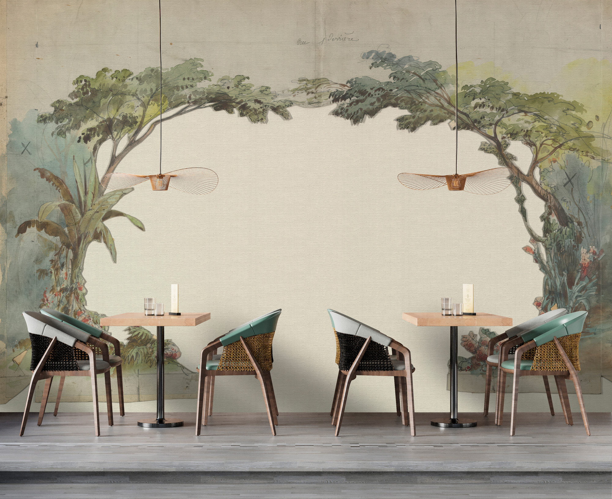 AS Fototapete Walls by Patel 5 Bäume Grün DD134441