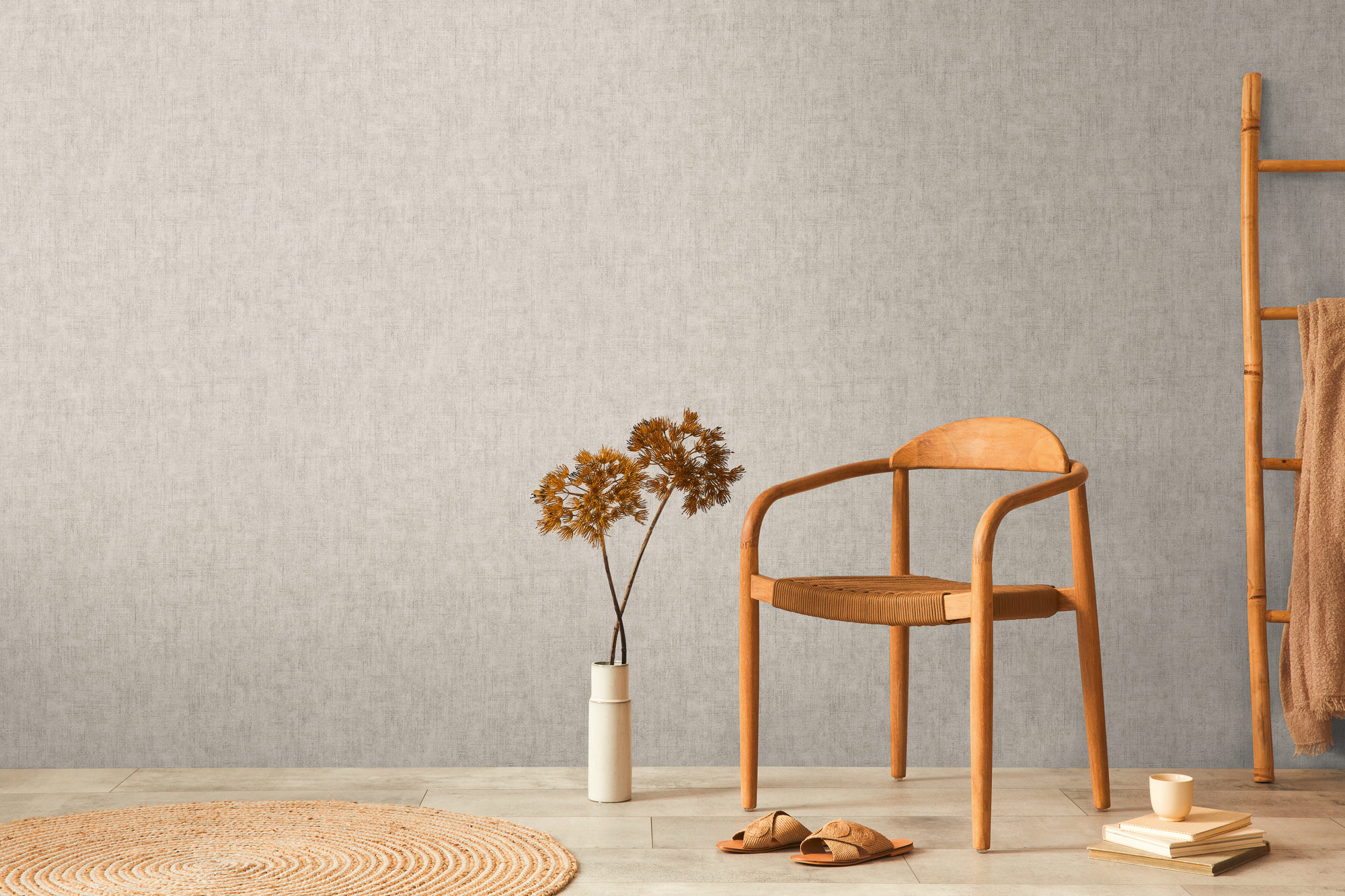 AS Vliestapete CosmoLiving Uni Grau 791093