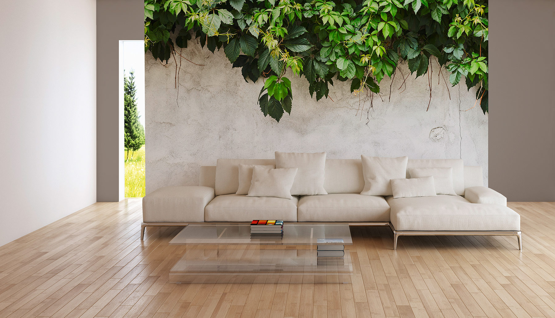 AS Fototapete Designwalls 2 Blätter Pflanzen DD123536