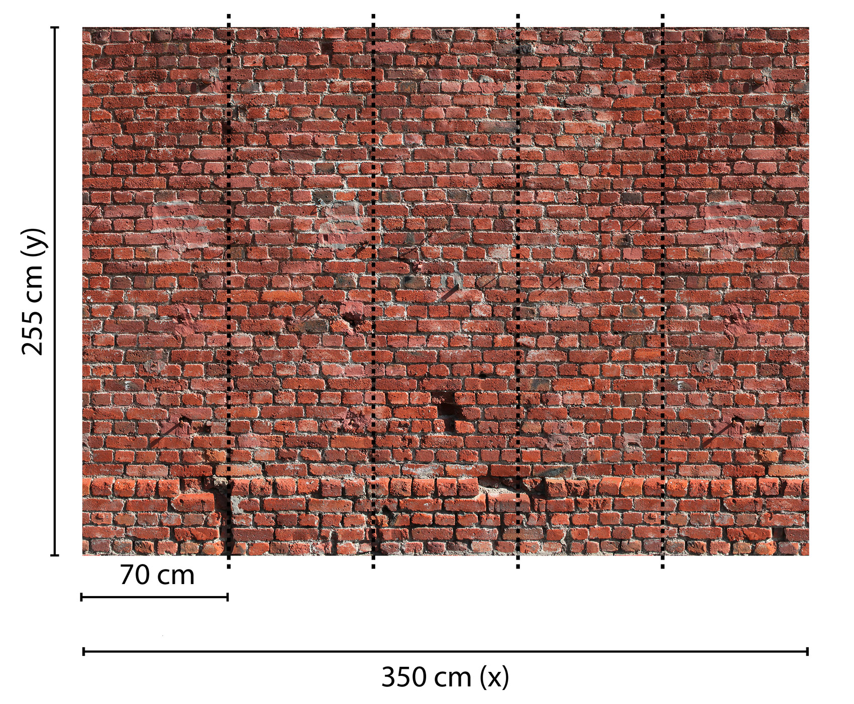 AS Fototapete Designwalls BrickRed BacksteinMauer DD118784