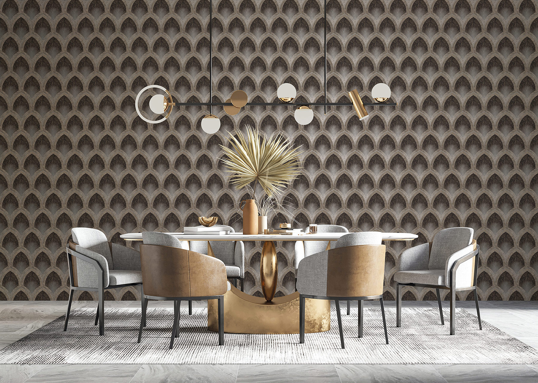 Essener Vliestapete Special FX 2 Bronzebraun G68087