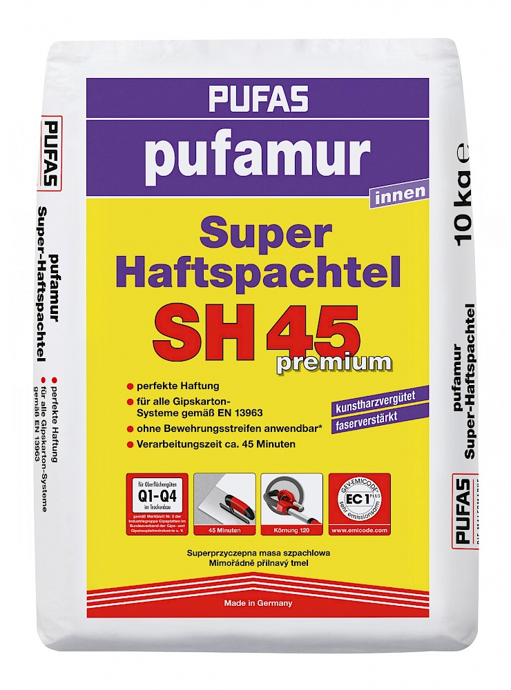 PUFAS pufamur Super-Haftspachtel SH 45 premium | 10 kg