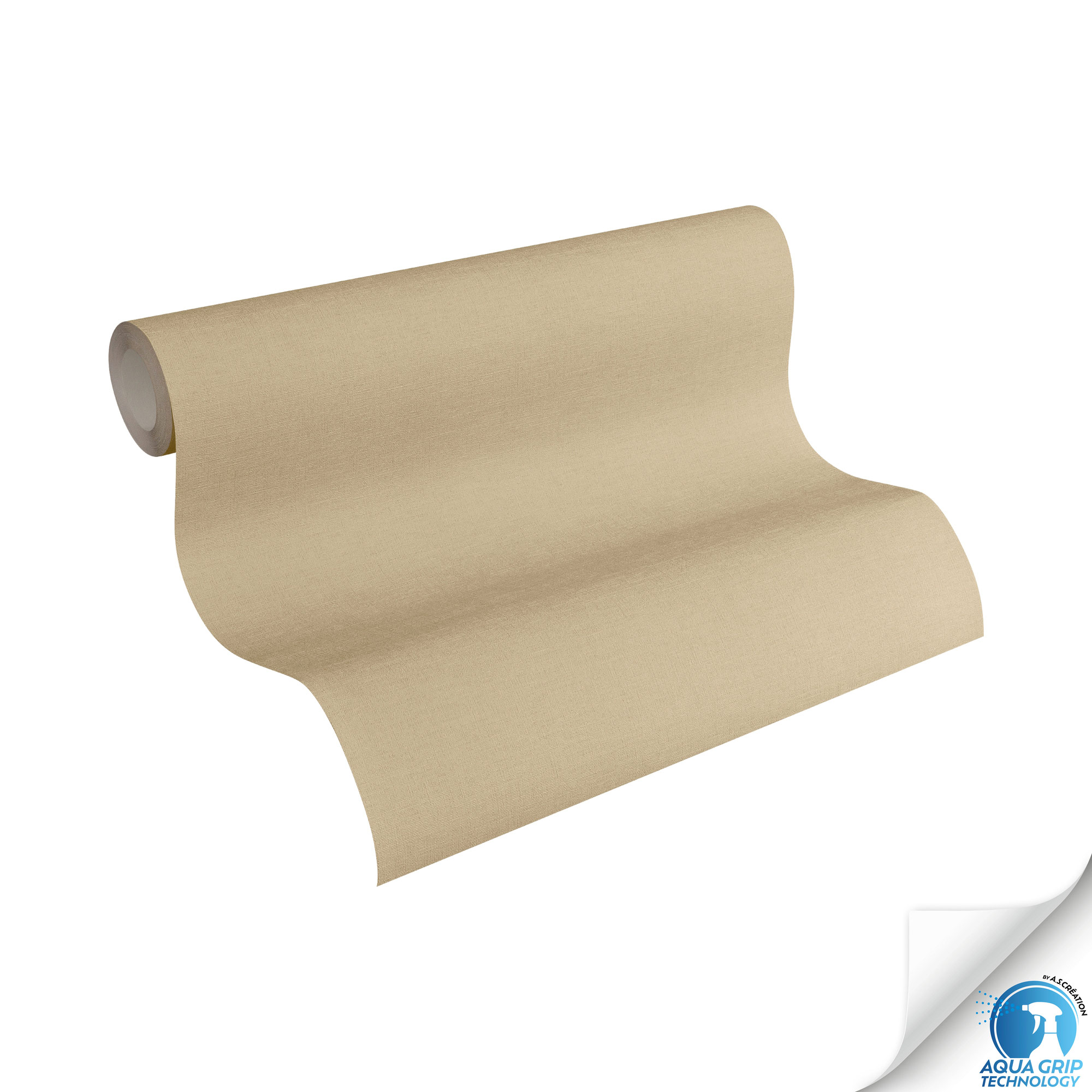 AS Vliestapete WOW Designdrop Unitapete Braun 785754