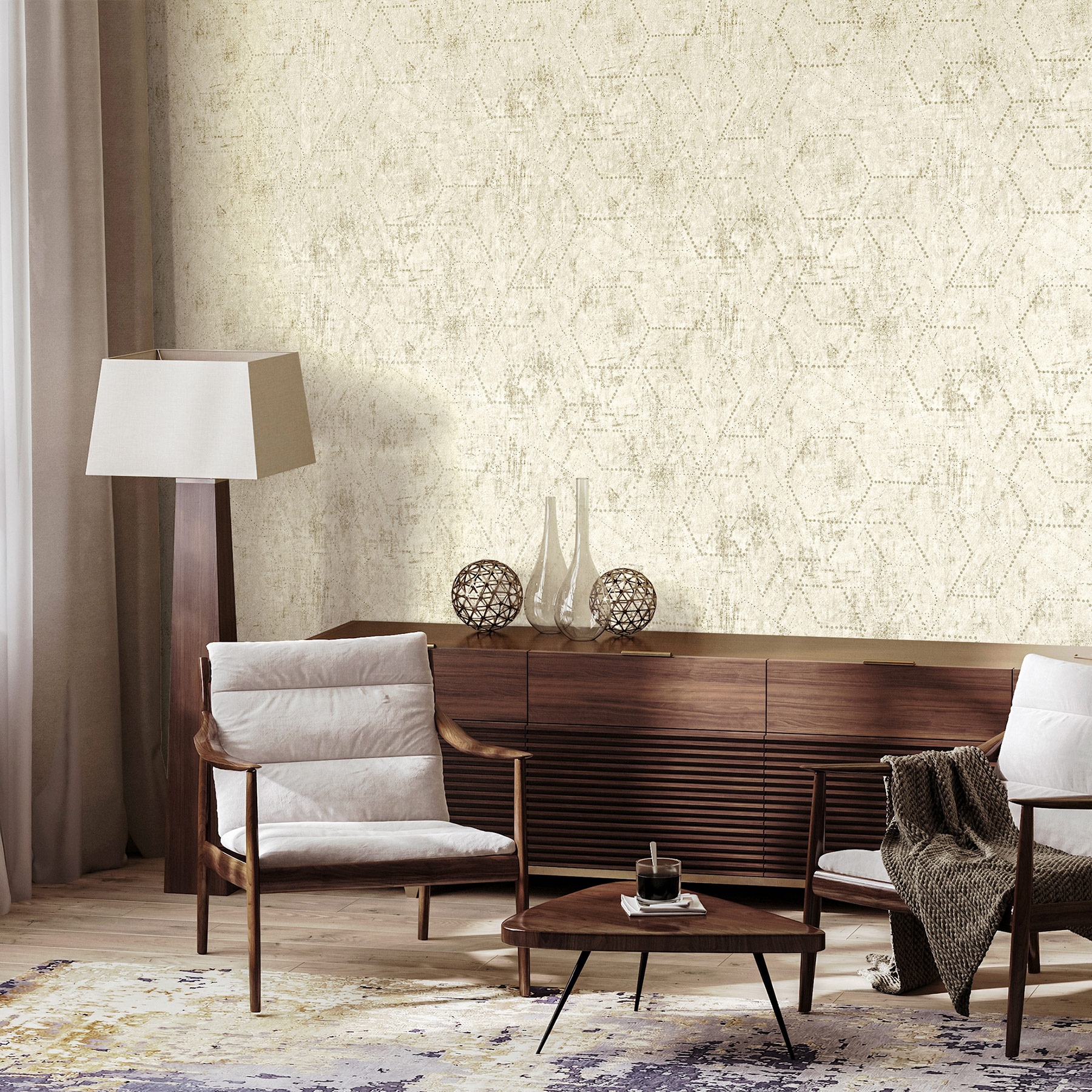 Hohenberger Vliestapete Perle Divino Luna Sand Beige 81314