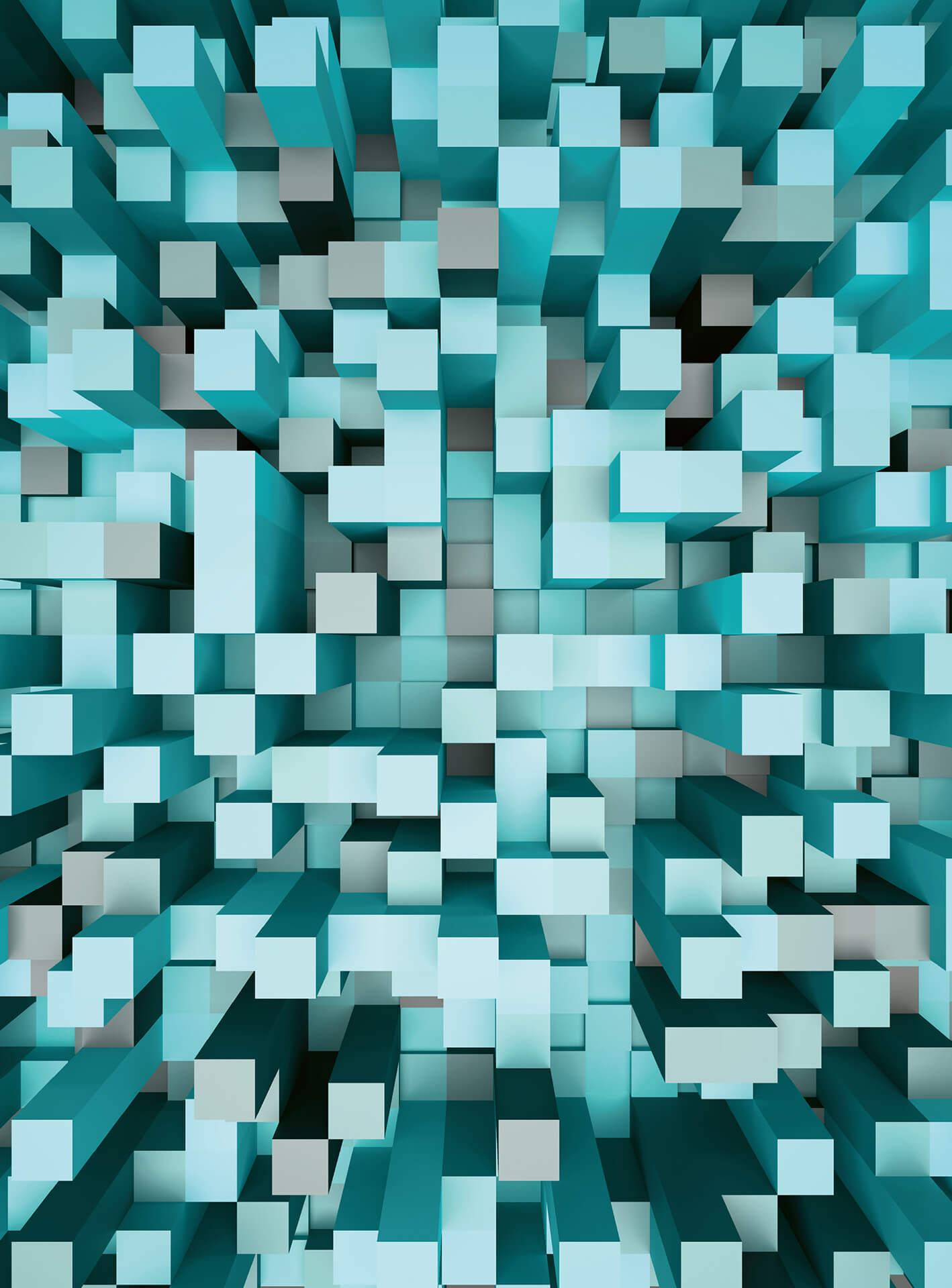 AS Fototapete Designwalls 2.0 3D Squares Blue DD119051 AS Fototapete Designwalls 2.0 3D Squares Blue DD119051