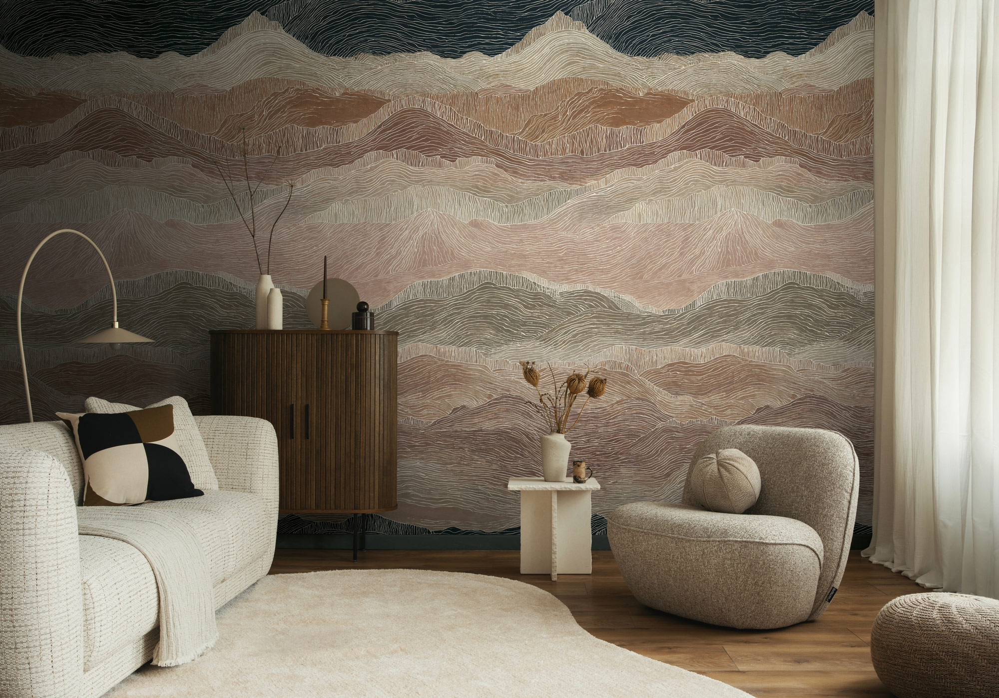 AS Fototapete The Wall 4 Landschaft Beige 792249
