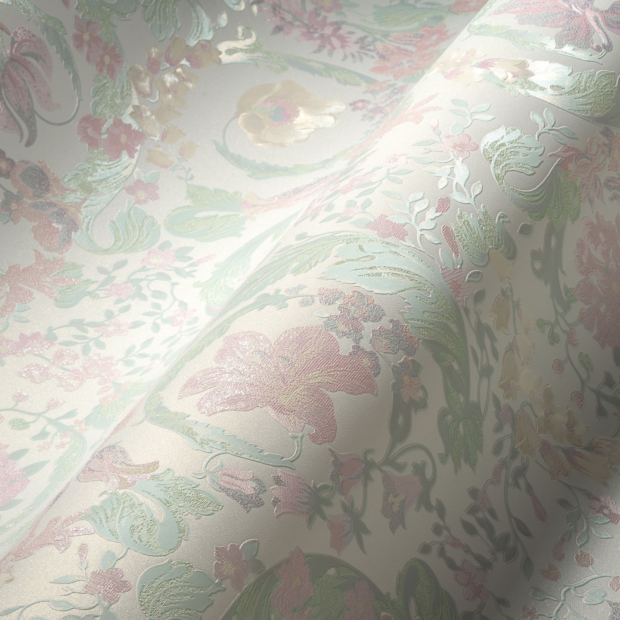 AS Vliestapete Versace 5 Florale Tapete Pastell 387062