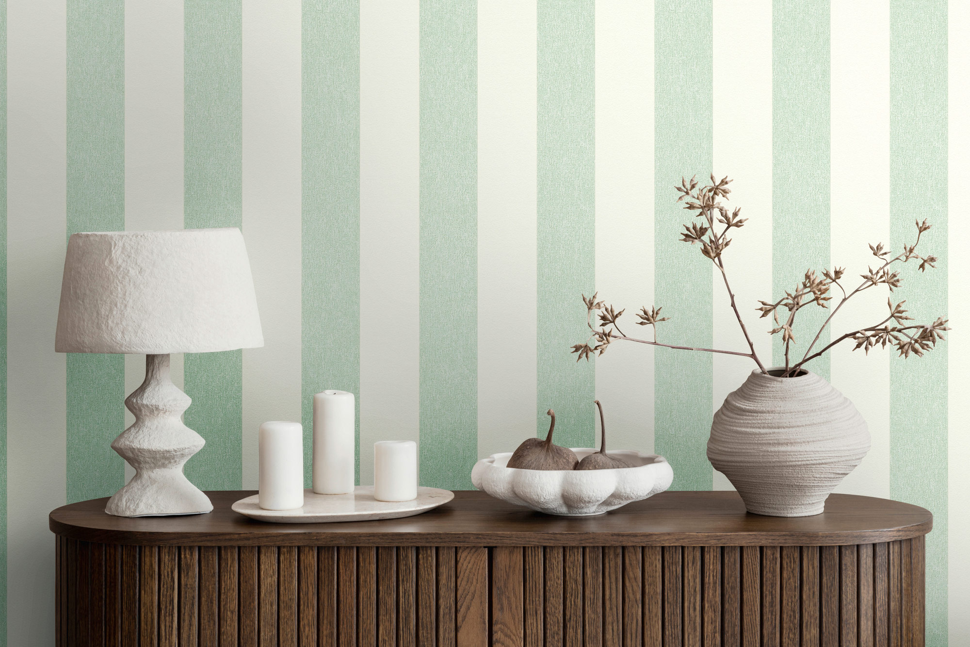 AS Vliestapete Attractive 2 Streifentapete Grün 390292